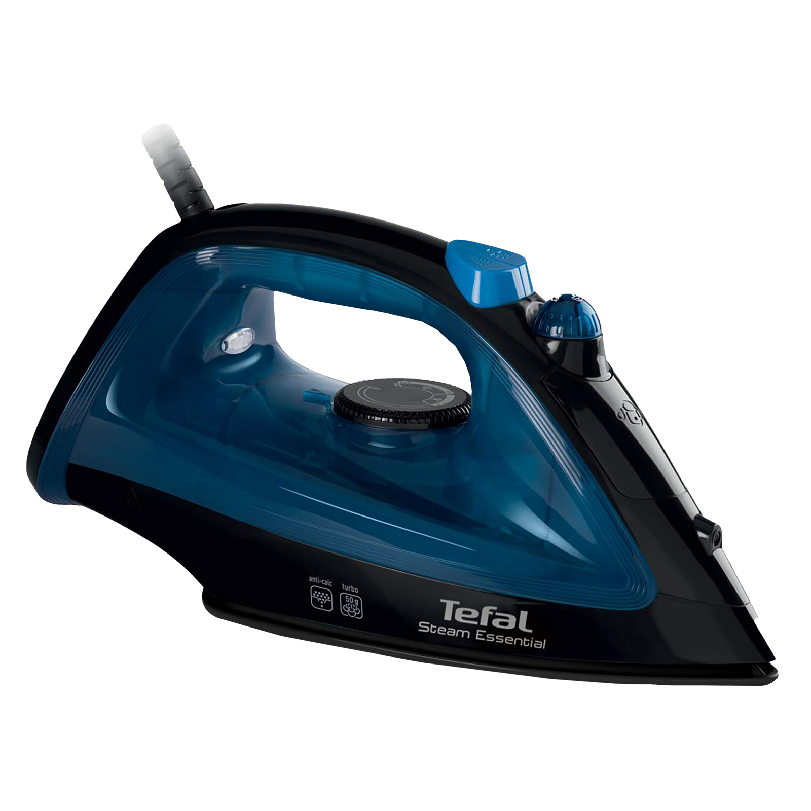 

Tefal Steam Essential 1200 Watts 150ml Steam Iron (Anti-Calc Feature, FV1028O1, Blue)