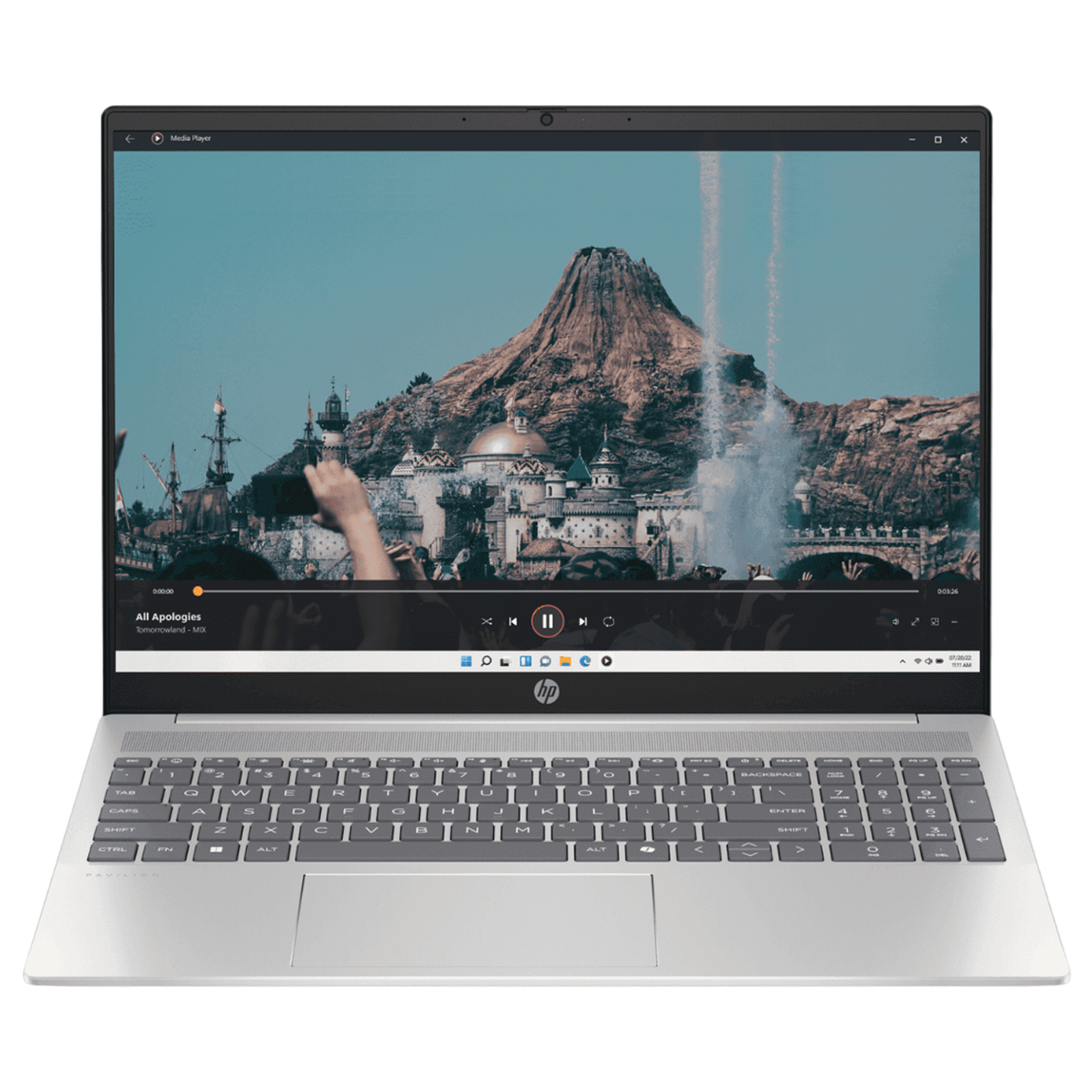 HP Pavilion 16 Intel Core Ultra 5 Laptop (16GB, 512GB SSD, Windows 11 Home, 16 inch Full HD IPS Display, MS Office 2021, Natural Silver Aluminum, 1.77 KG)