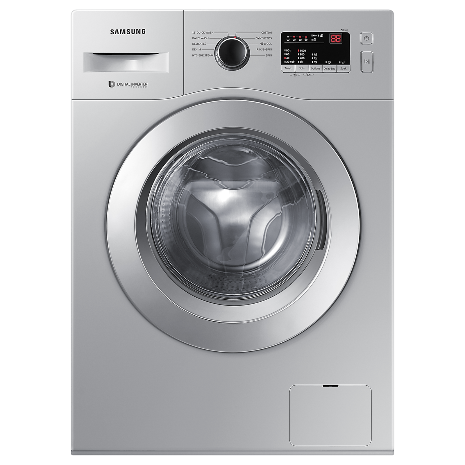 SAMSUNG 7 kg 5 Star Fully Automatic Front Load Washing Machine (WW70R20GLSS/TL, DIT Motor, Silver)