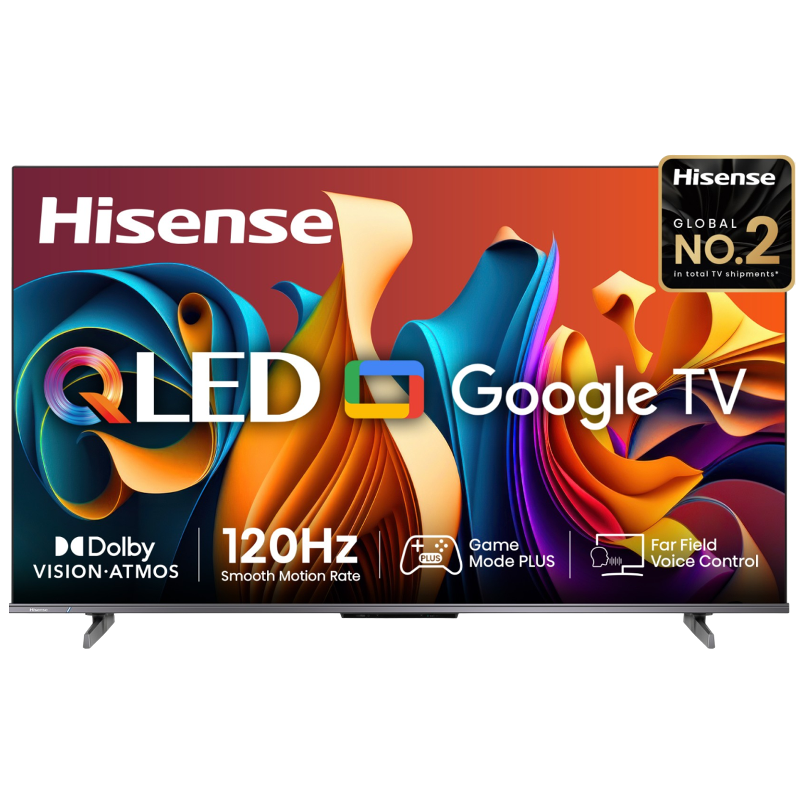 

Hisense Q6N 165 cm (65 inch) QLED 4K Ultra HD Google TV with Dolby Vision and Dolby Atmos (2024 model), Black