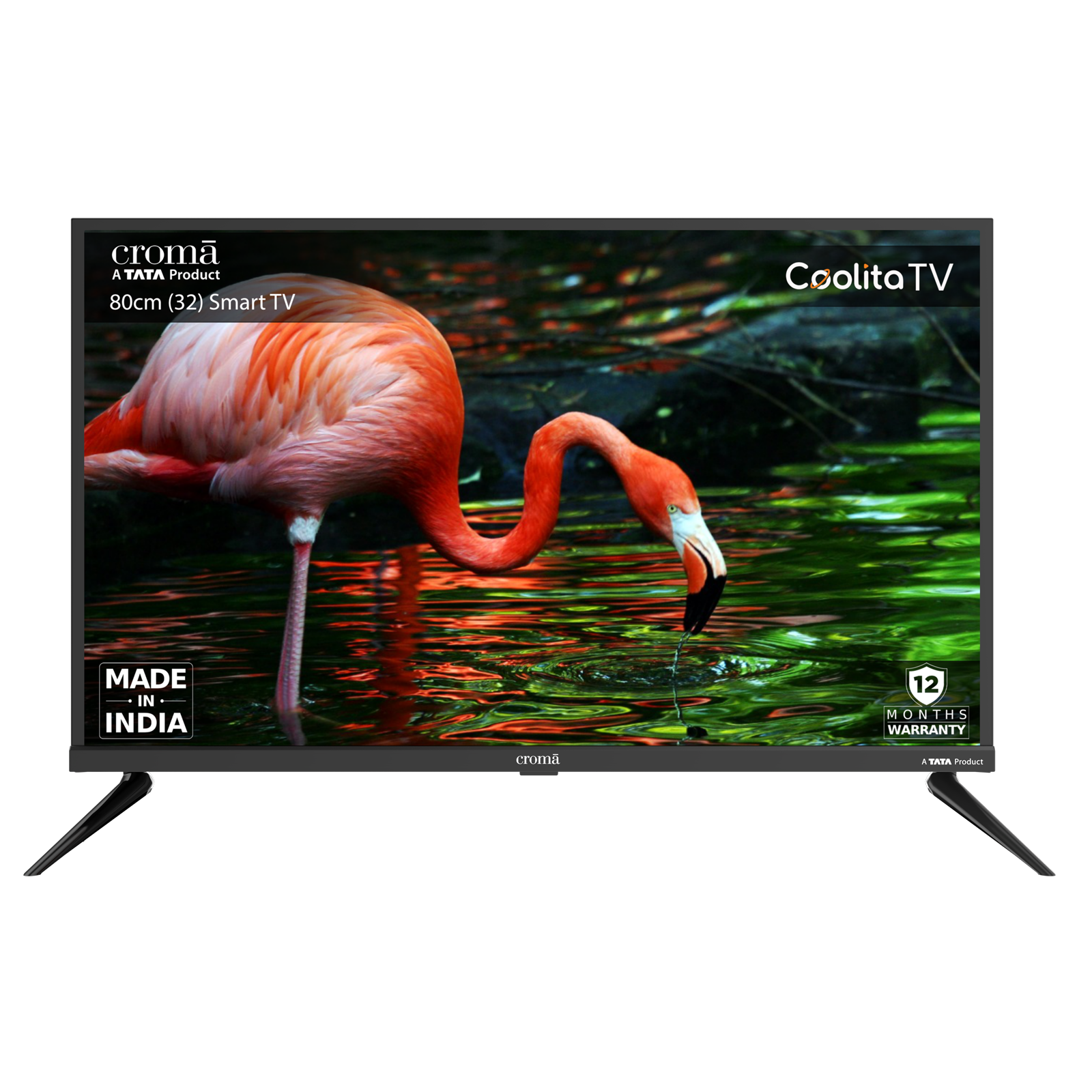 Croma CREL032HCC331801 80 cm (32 inch) HD Ready LED Linux TV with Dolby Audio (2024 model)