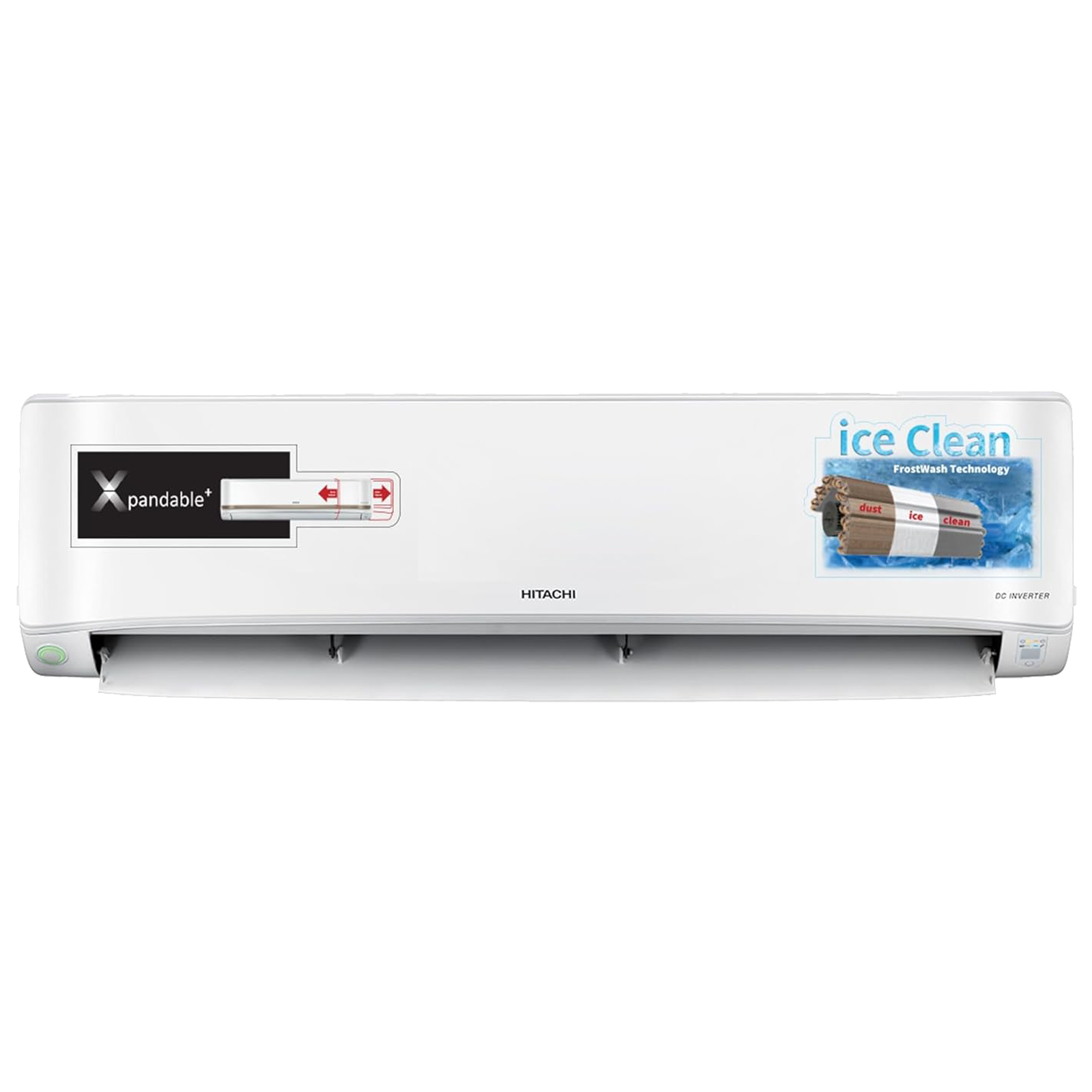 

HITACHI IKASU 3400FXL 1.5 Ton 3 Star Inverter Split AC (2023 Model, Copper Condenser, Superfine Mesh Filter, RAS.G318PCBIBF), White