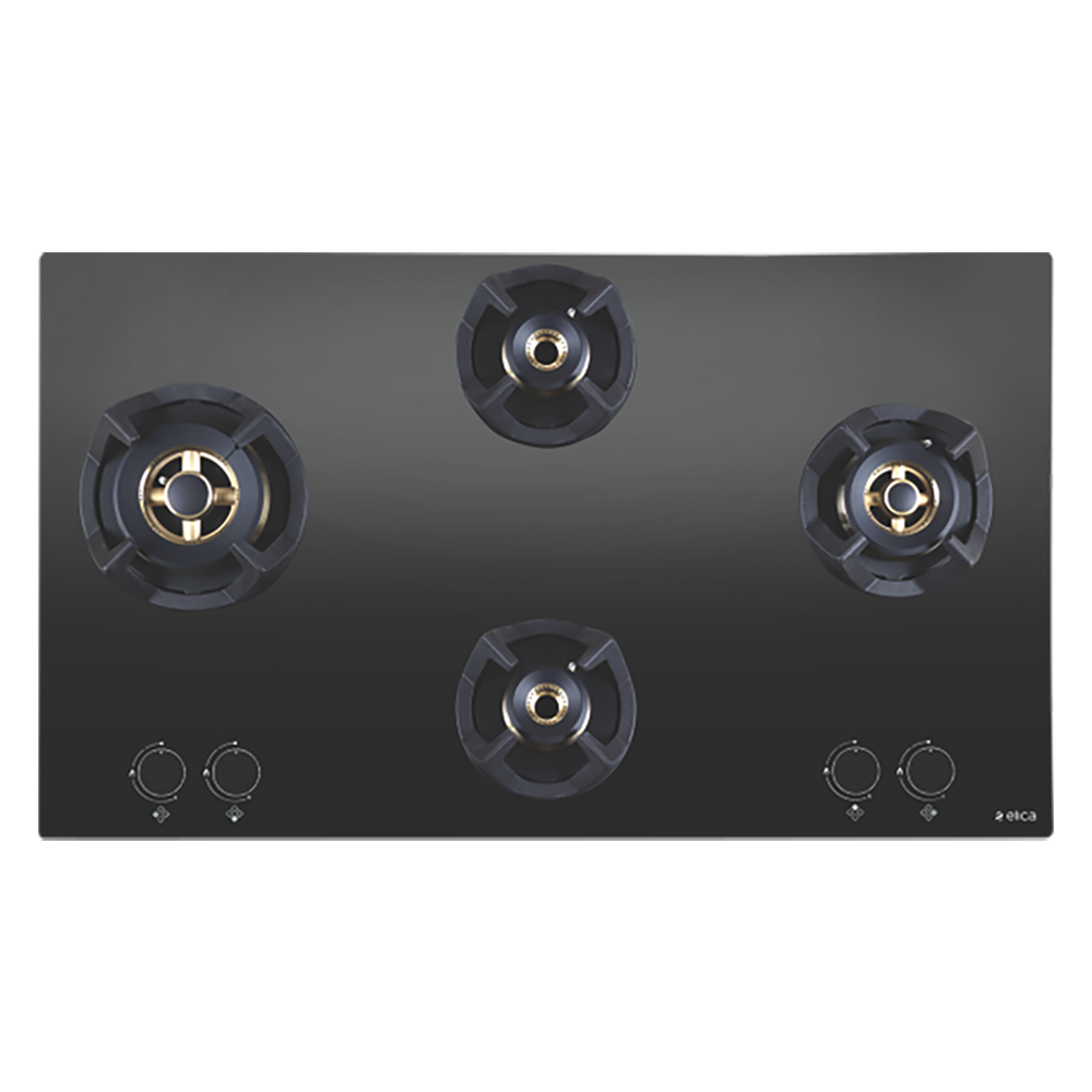 

Elica CLASSIC FLEXI FB MFC 4B 70 MT Glass Top 4 Burner Automatic Electric Hob (Round Metallic Knob, Black)