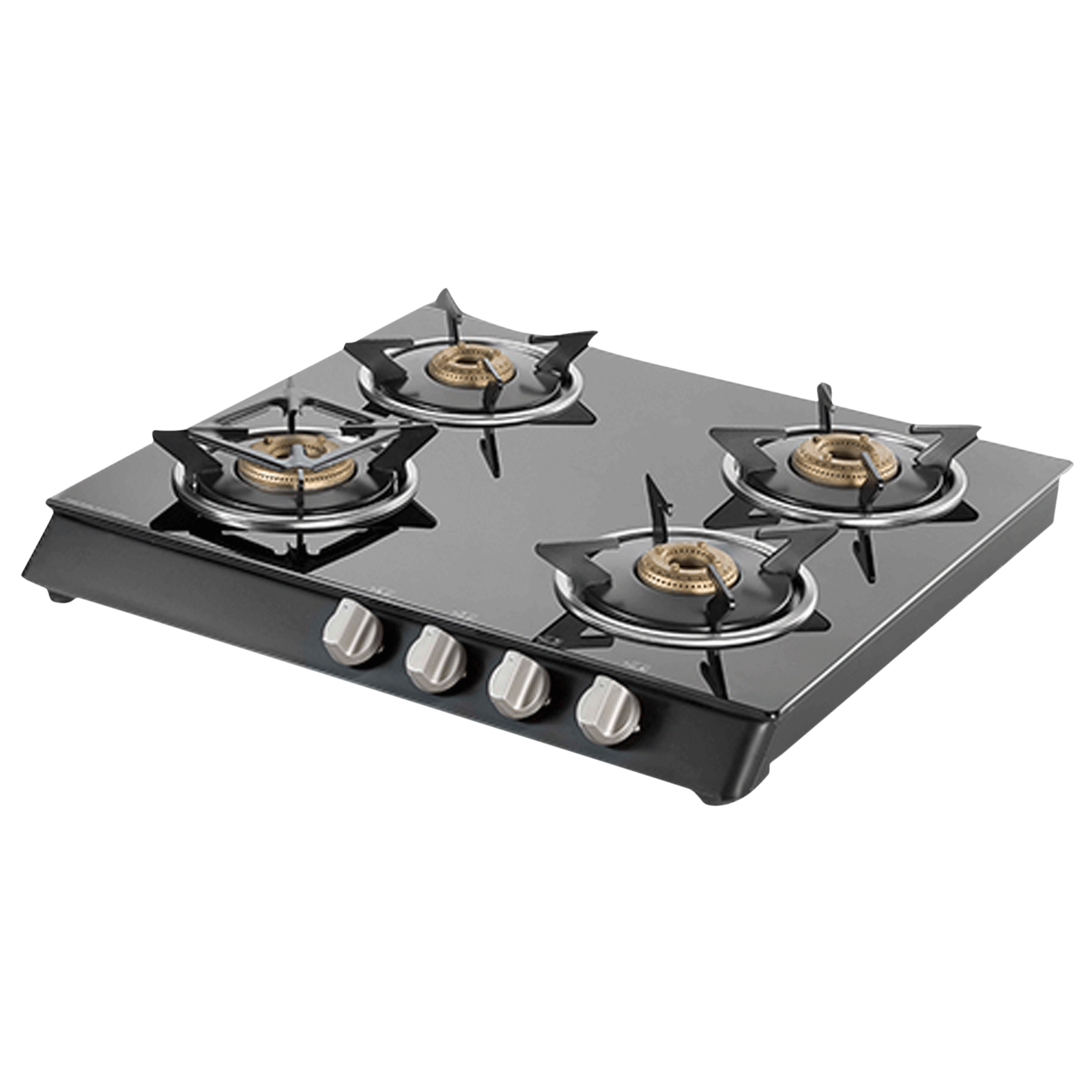 

KAFF CTB584BAI Toughened Glass Top 4 Burner Automatic Gas Stove (Heavy Duty Pan Support, Black)