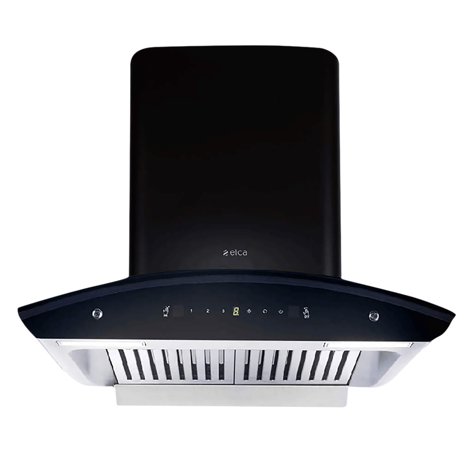 

elica WD TBF HAC 60 MS NERO 60cm 1425m3/hr Ducted Auto Clean Wall Mounted Chimney with Touch Control Panel (Black)