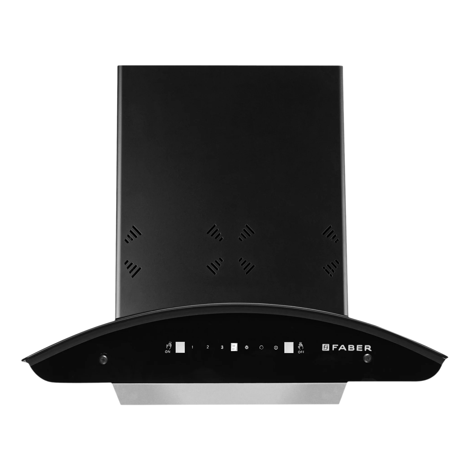 FABER Ellora 3D 60cm 1400m3/hr Ducted Auto Clean Wall Mounted Chimney with Baffle Filter (Black)