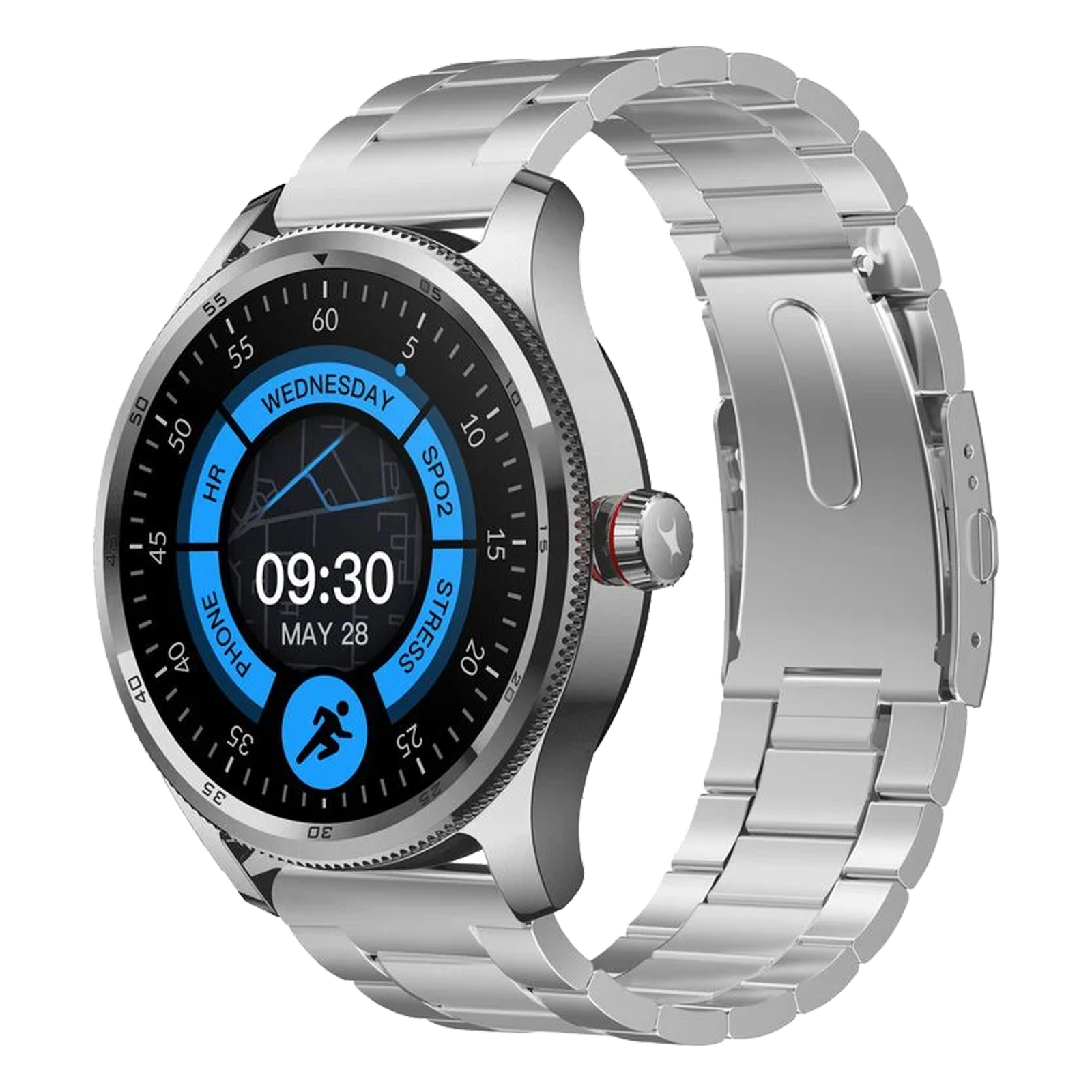 

fastrack Magnus FX1 Smartwatch with Bluetooth Calling (35mm UltraVU Display, IP68 Water Resistant, Silver Strap)