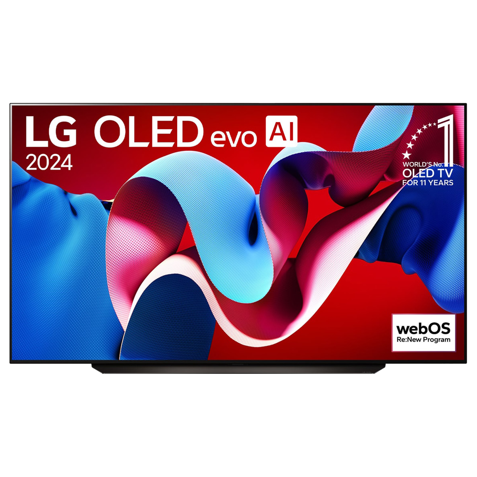 

LG evo AI C4 210.82 cm (83 inch) OLED 4K Ultra HD WebOS 24 TV with Dolby Atmos (2024 model), Black