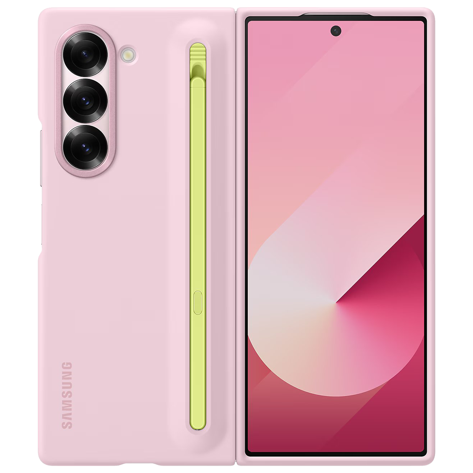 

SAMSUNG EF-OF95PCPEGIN Soft S Pen Case for Galaxy Z Fold 6 (Streamlined Design, Pink)