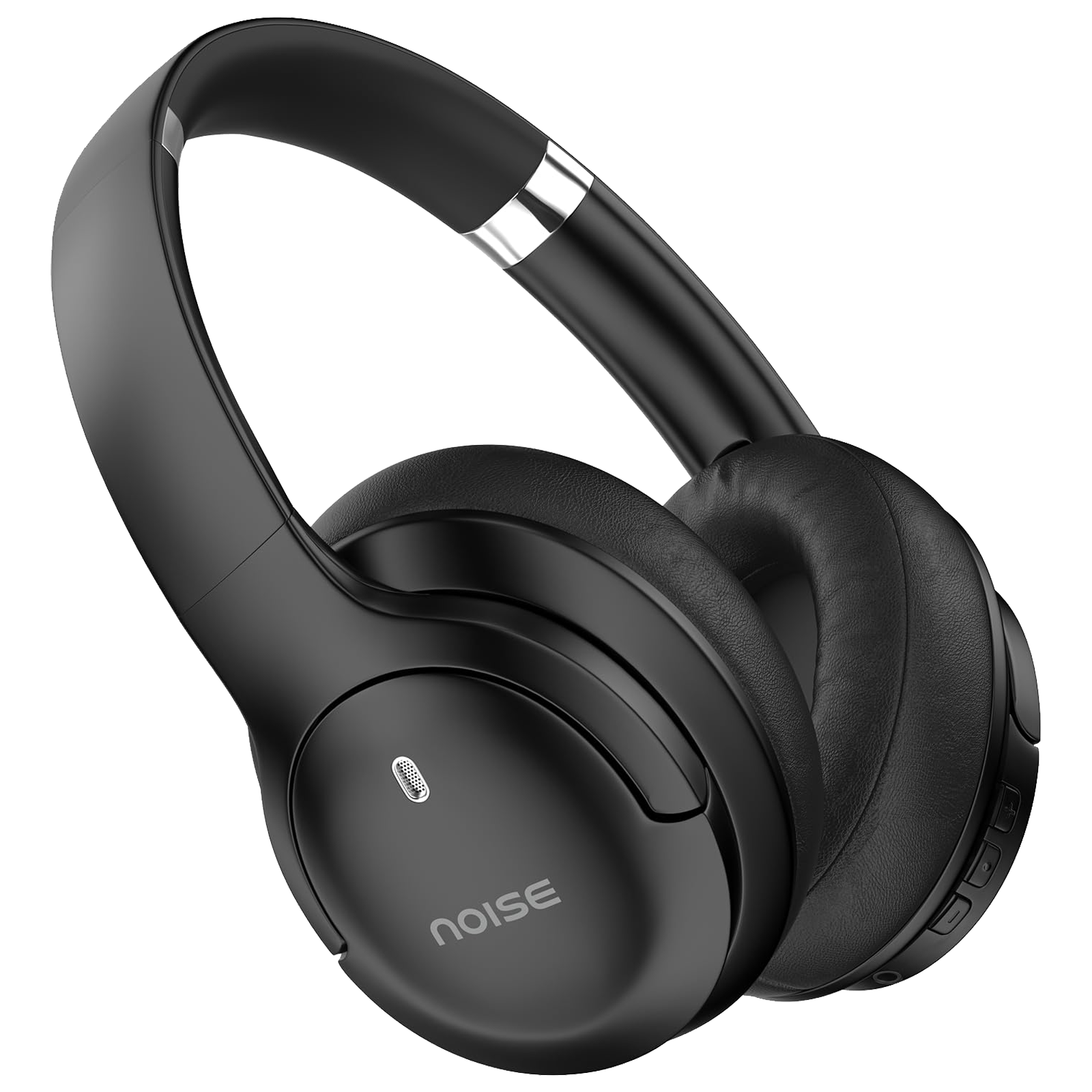 noise Four Bluetooth Headphone with Mic (Google Assistant Enabled, Over Ear, Carbon Black)