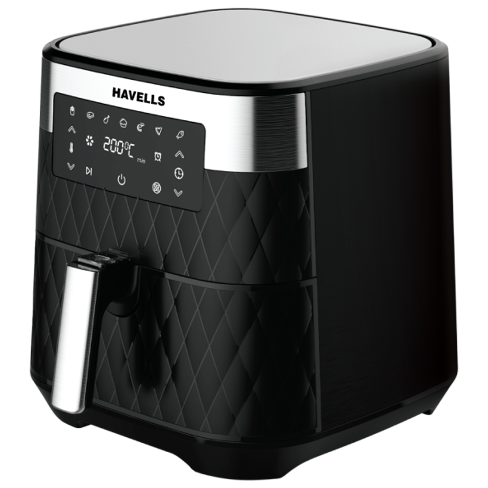 

Havells Prolife Luxria 5.5L 1700 Watt Digital Air Fryer with Smart Even Crisp Technology (Black)