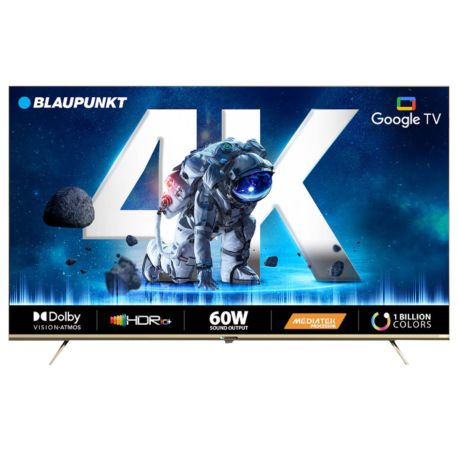 

BLAUPUNKT CyberSound G2 164 cm (65 inch) LED 4K Ultra HD Google TV with Dolby Vision and Dolby Atmos (2023 model), Black