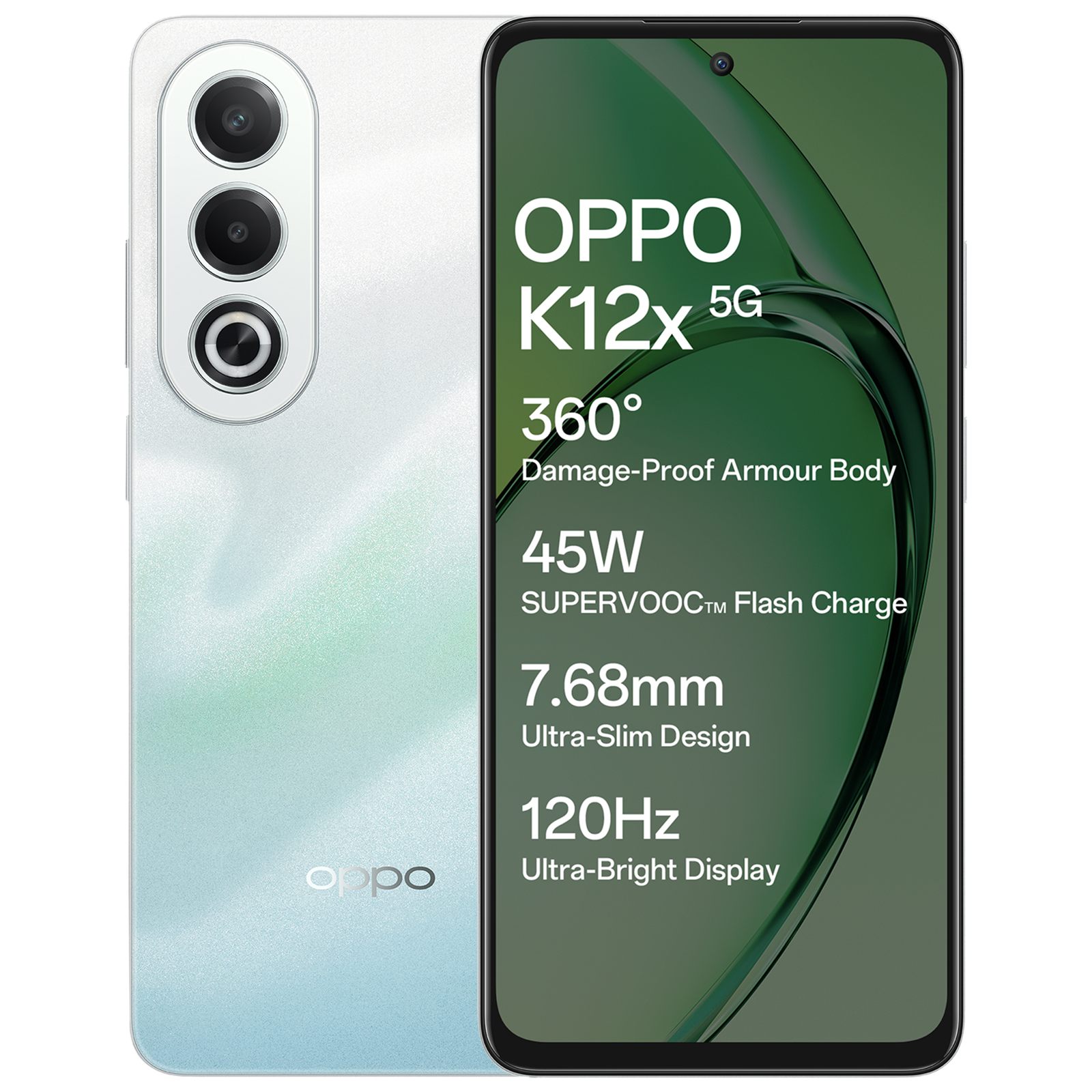 oppo K12x 5G (8GB RAM, 256GB, Breeze Blue)