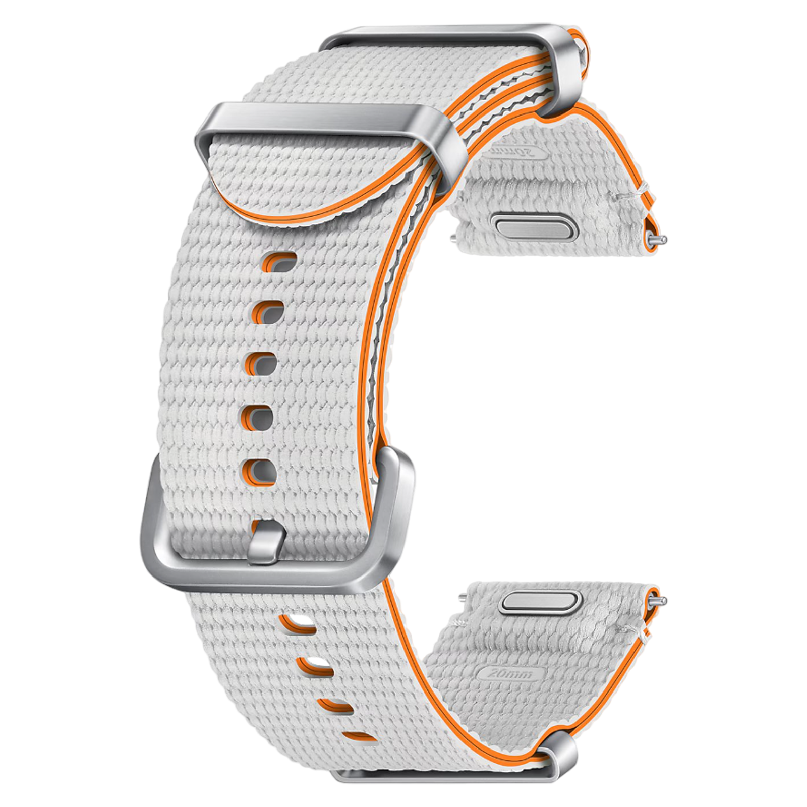 

SAMSUNG ET-SOL31LSEGIN HNBR Athleisure Band for Galaxy Watch7 (M/L) (Effortless Style, Silver)