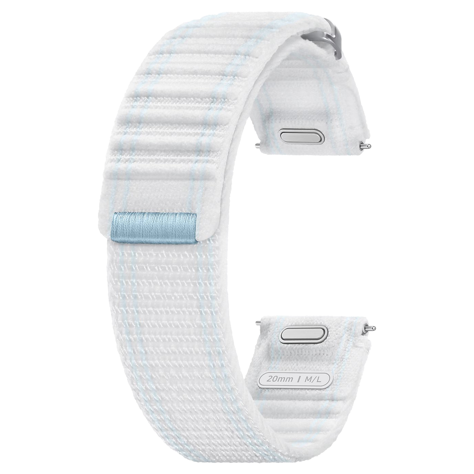 

SAMSUNG ET-SVL31LWEGIN Nylon Fabric Band for Galaxy Watch7 (M/L) (Effortless Style, Blue White)