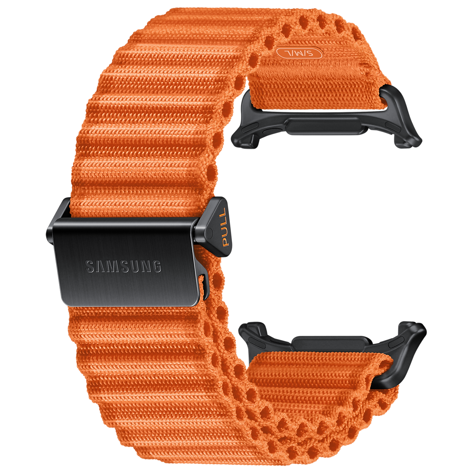 

SAMSUNG ET-SVL70MOEGIN Nylon, Titanium, SUS Trail Band for Galaxy Watch Ultra (Lugless Design, Orange)