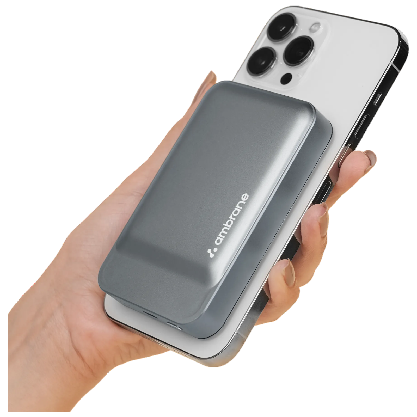 

ambrane ‎AeroSync PB Prime 10000 mAh 20W Fast Charging Power Bank (1 Type C Ports, Premium Metallic Body, Grey)