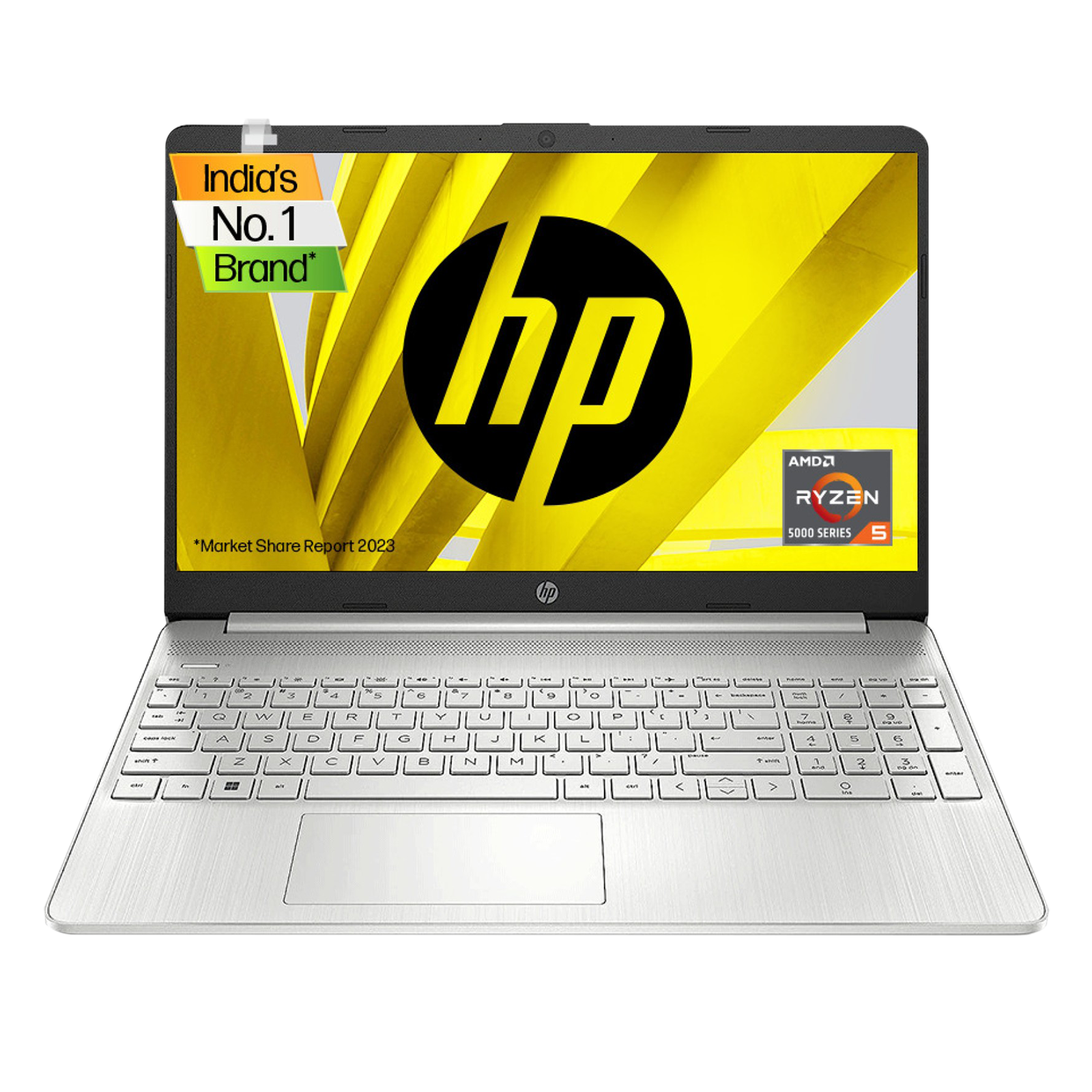 

HP 15s-eq2144AU AMD Ryzen 5 (15.6 inch, 8GB, 512GB, Windows 11, MS Office 2019, AMD Radeon Graphics, FHD Display, Natural Silver, 50M63PA)