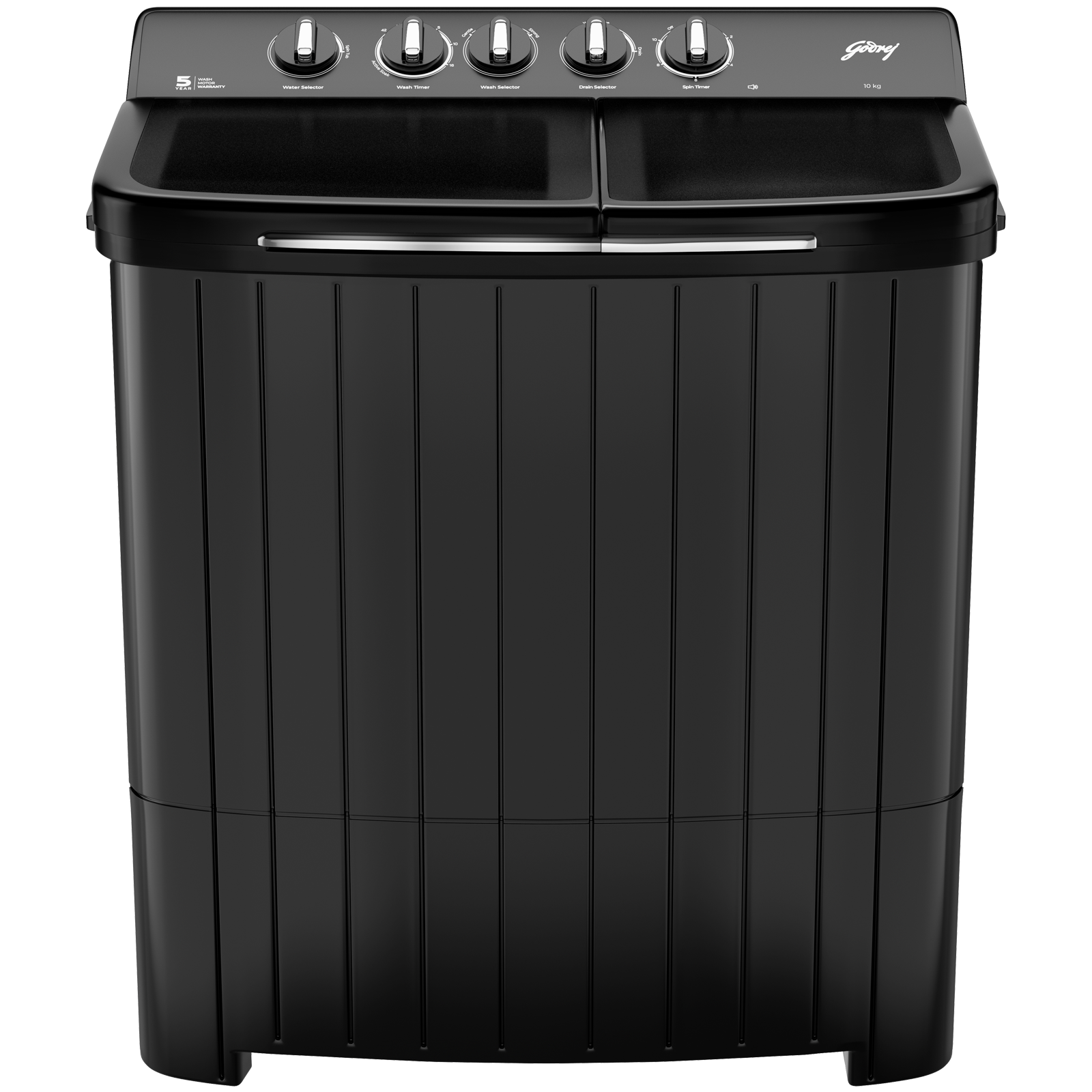 Godrej 10 kg 5 Star Semi Automatic Washing Machine with Roller Coaster Wash (Edge Rio, WS EDGE RIO 100 5.0 TB3  SLGR, Slate Grey)