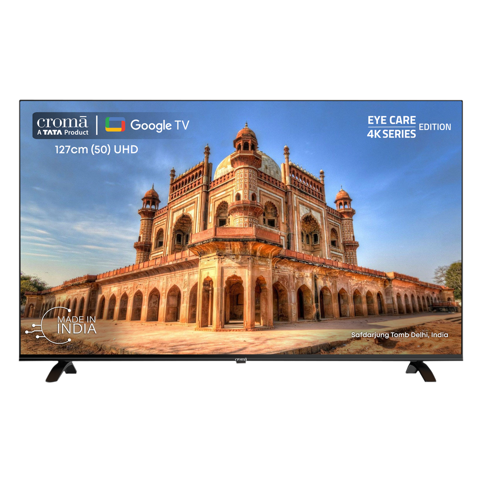 

Croma 50UGC024601 127 cm (50 inch) 4K Ultra HD LED Google TV with Bezel Less Display, Black