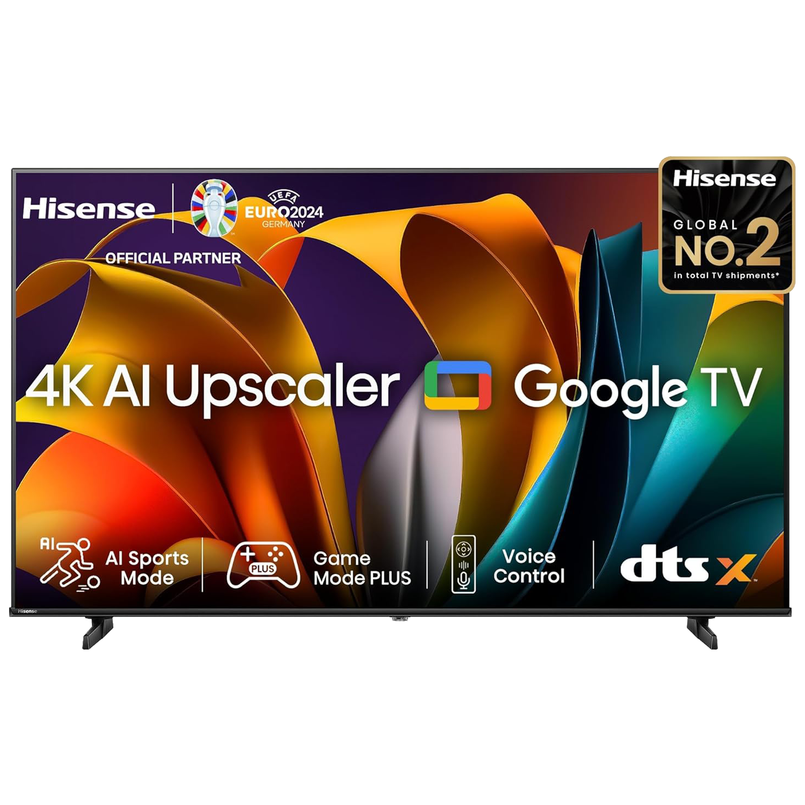 Hisense E6N 108 cm (43 inch) 4K Ultra HD LED Smart Google TV With 4K AI Upscaler (2024 Model)