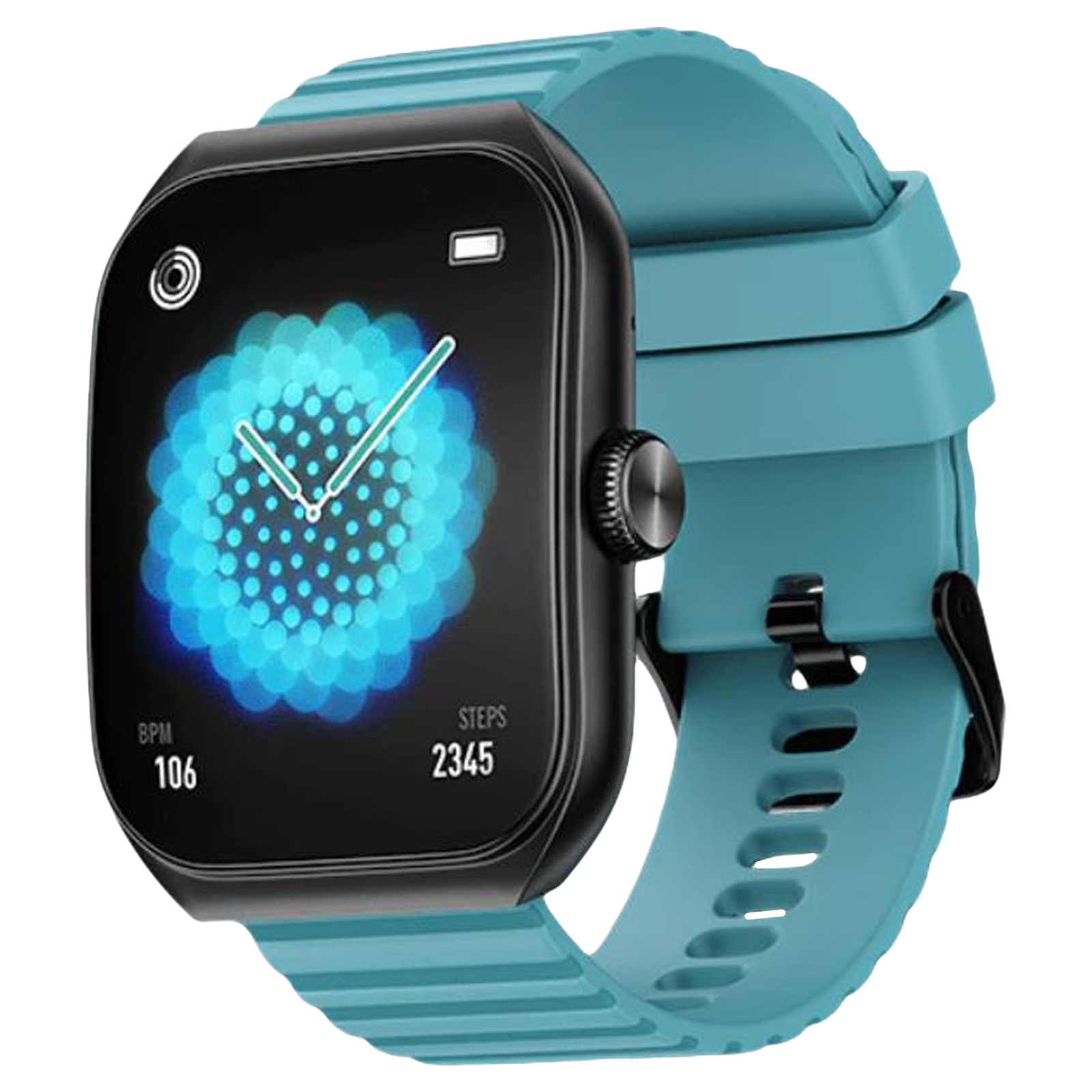 

noise Hexa Smartwatch with Bluetooth Calling (49.7mm AMOLED Display, IP67 Water Resistant, Teal Blue Strap)