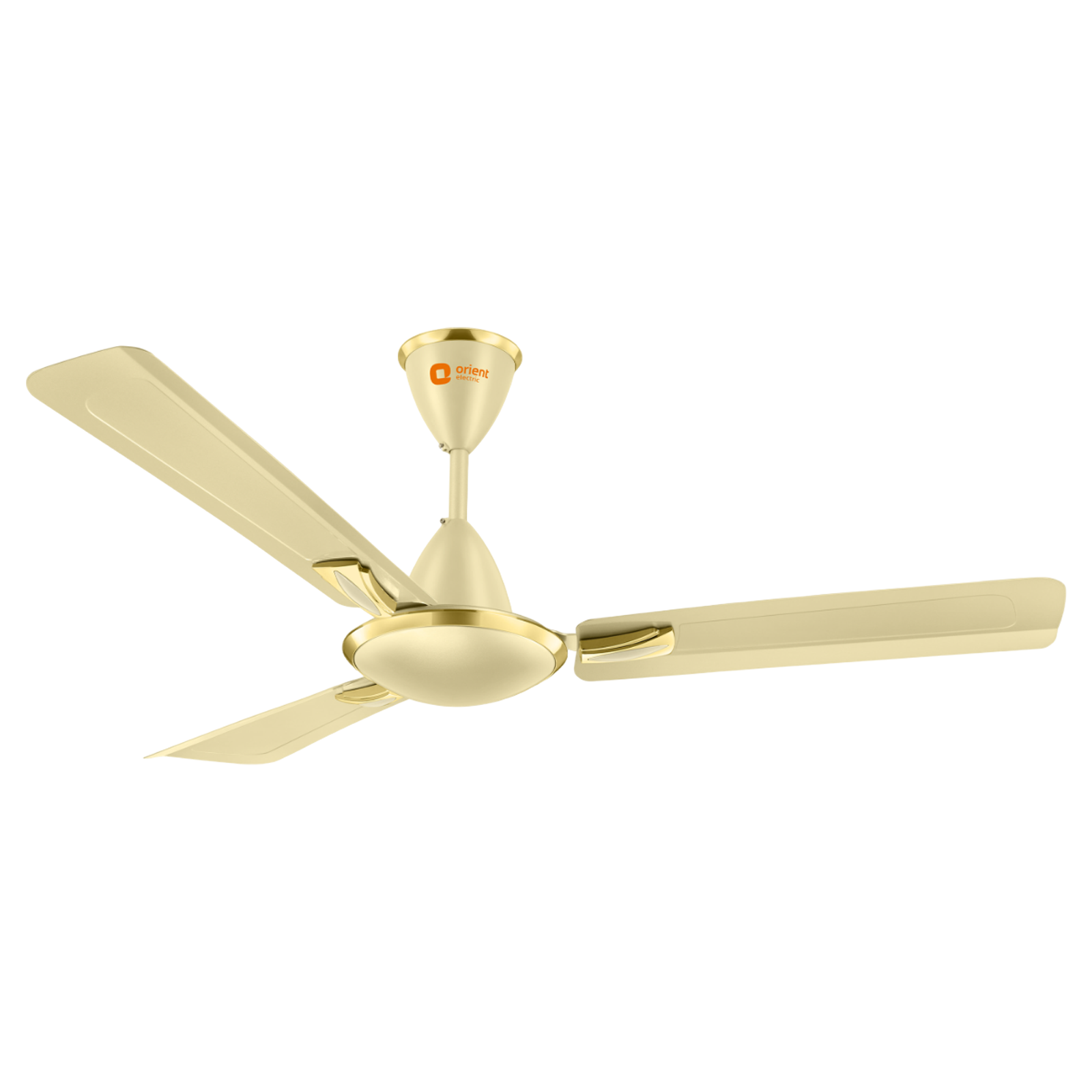 

Orient Gratia 120cm Sweep 3 Blade Ceiling Fan (With Copper Motor, 2134831514911, Metalic Ivory)