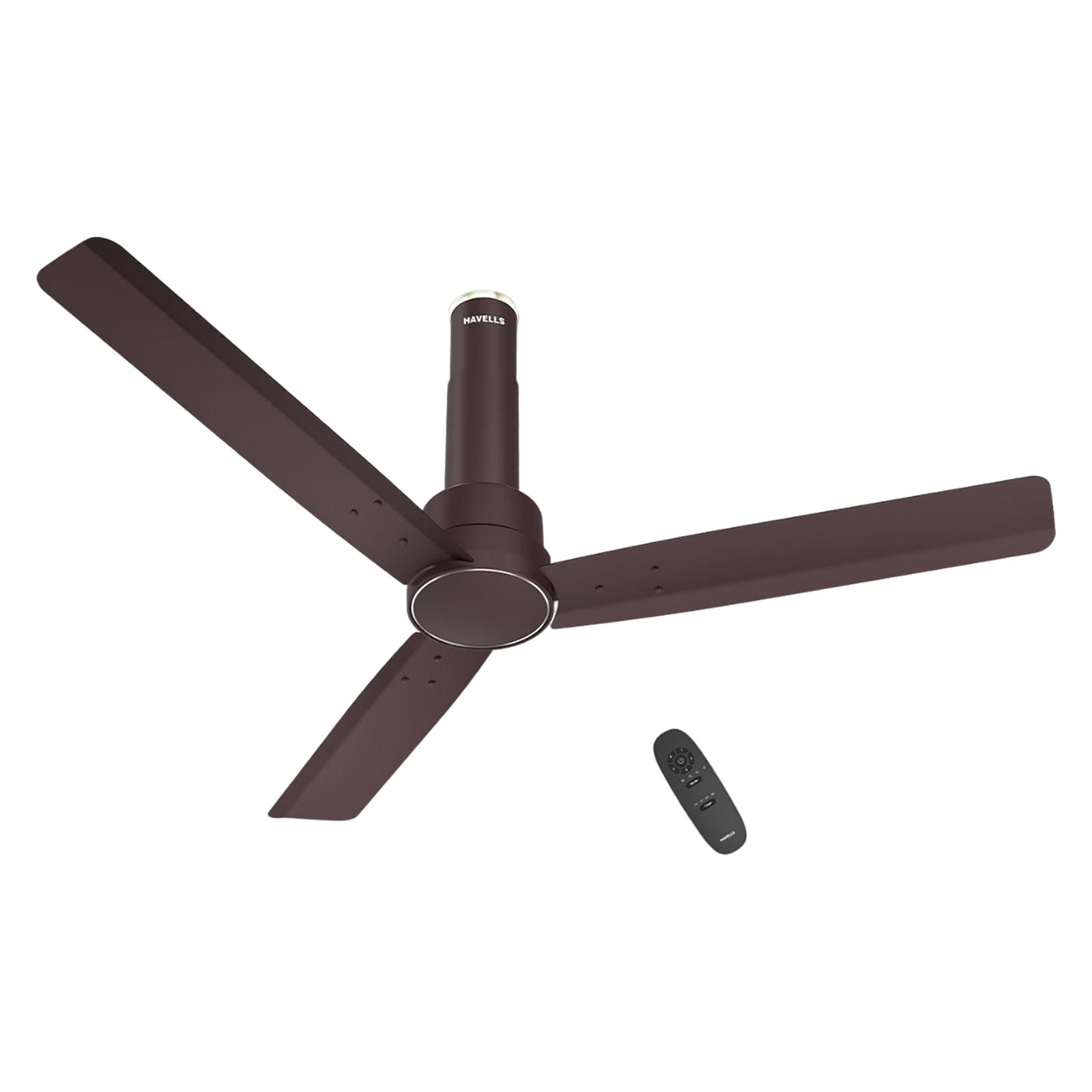 HAVELLS Elio 5 Star 1200mm 3 Blade BLDC Motor Ceiling Fan with Remote (Wood Finished Blades, Brown)