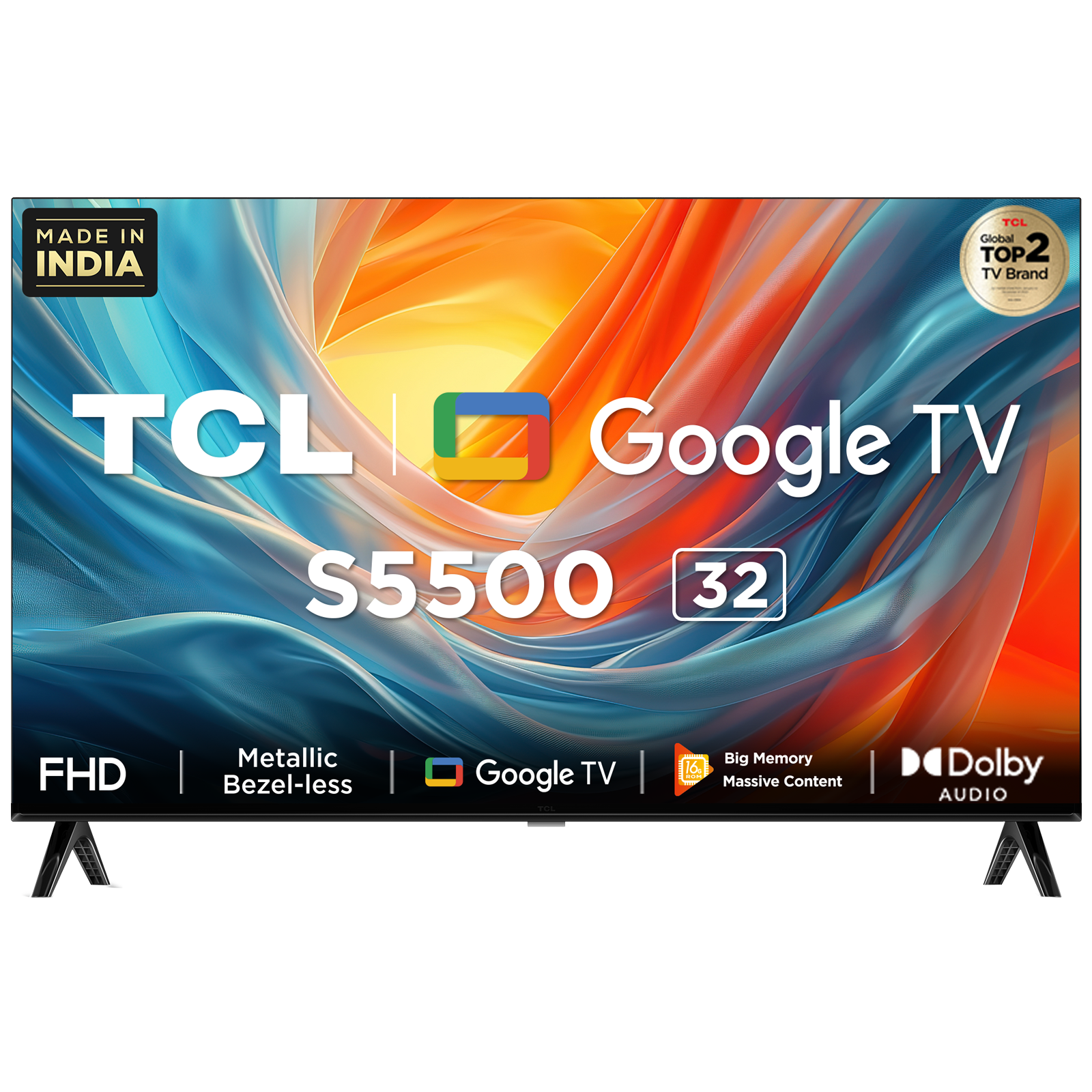 

TCL S Series 80 cm (32 inch) Full HD LED Smart Google TV with Dolby Audio (2024 model), Black