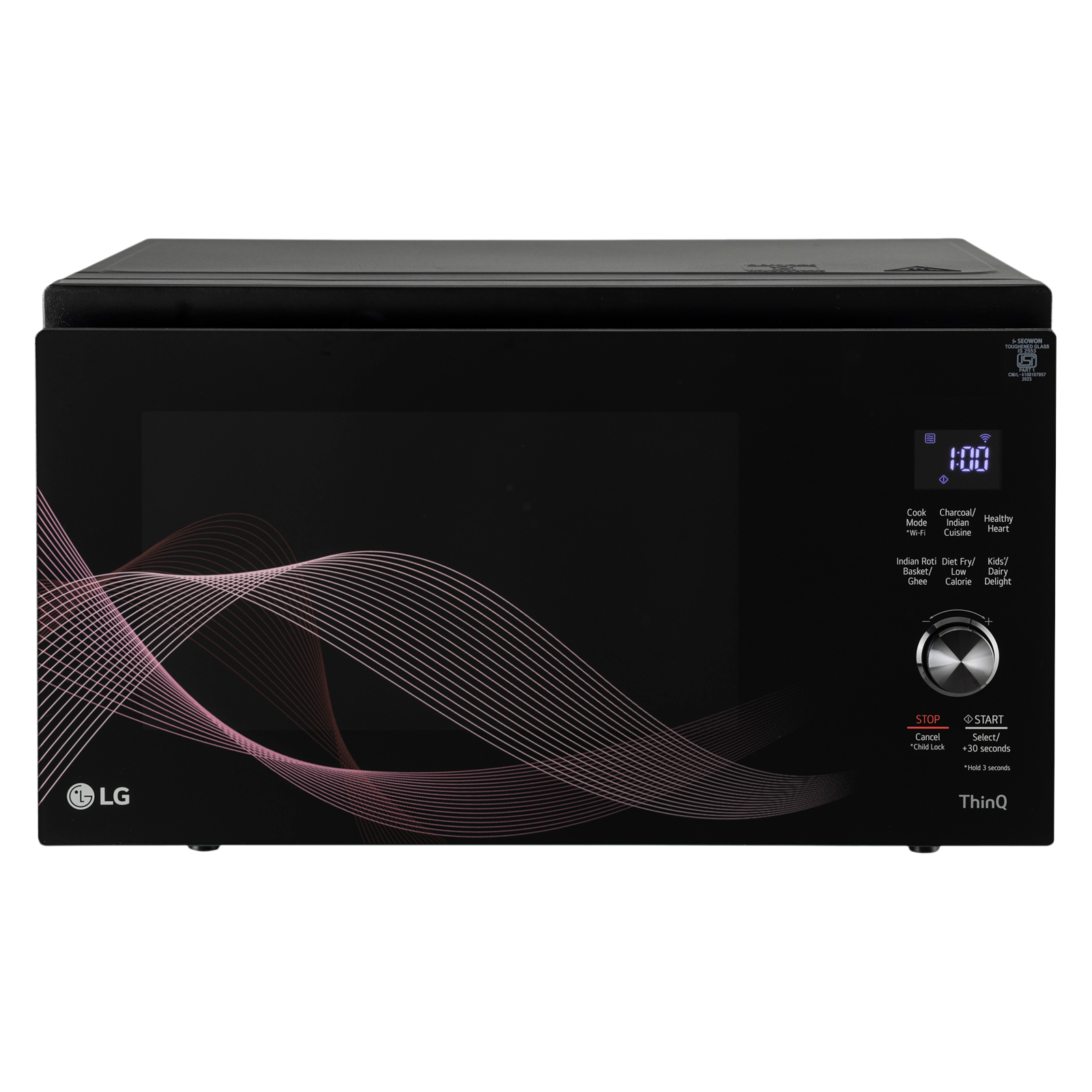 LG 32L Charcoal Convection Microwave Oven with Wi-Fi Support (Black)