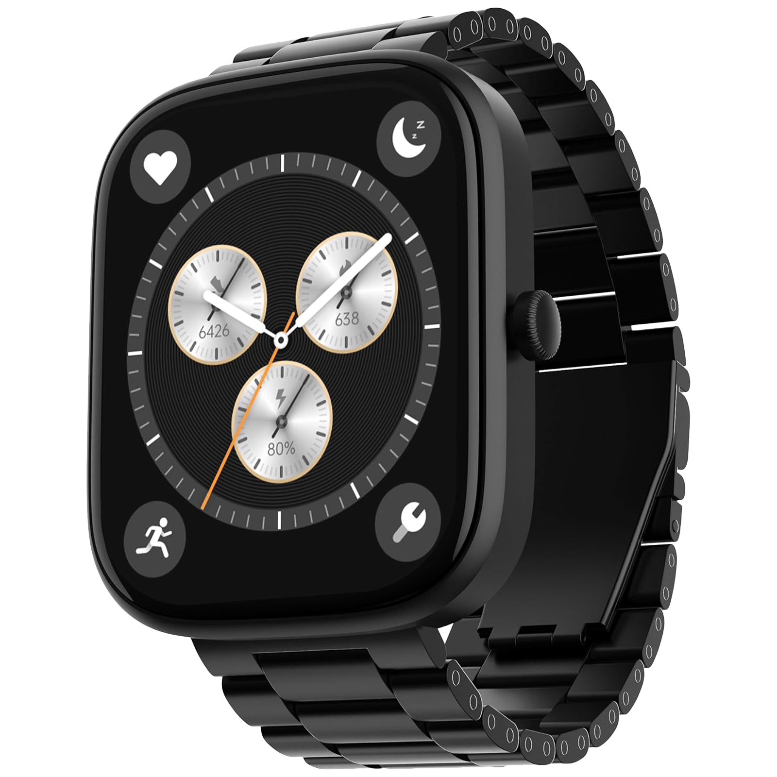 

boAt Ultima Prism Smartwatch with Bluetooth Calling (49.78mm AMOLED Display, IP67 Water Resistant, Steel Black Strap)