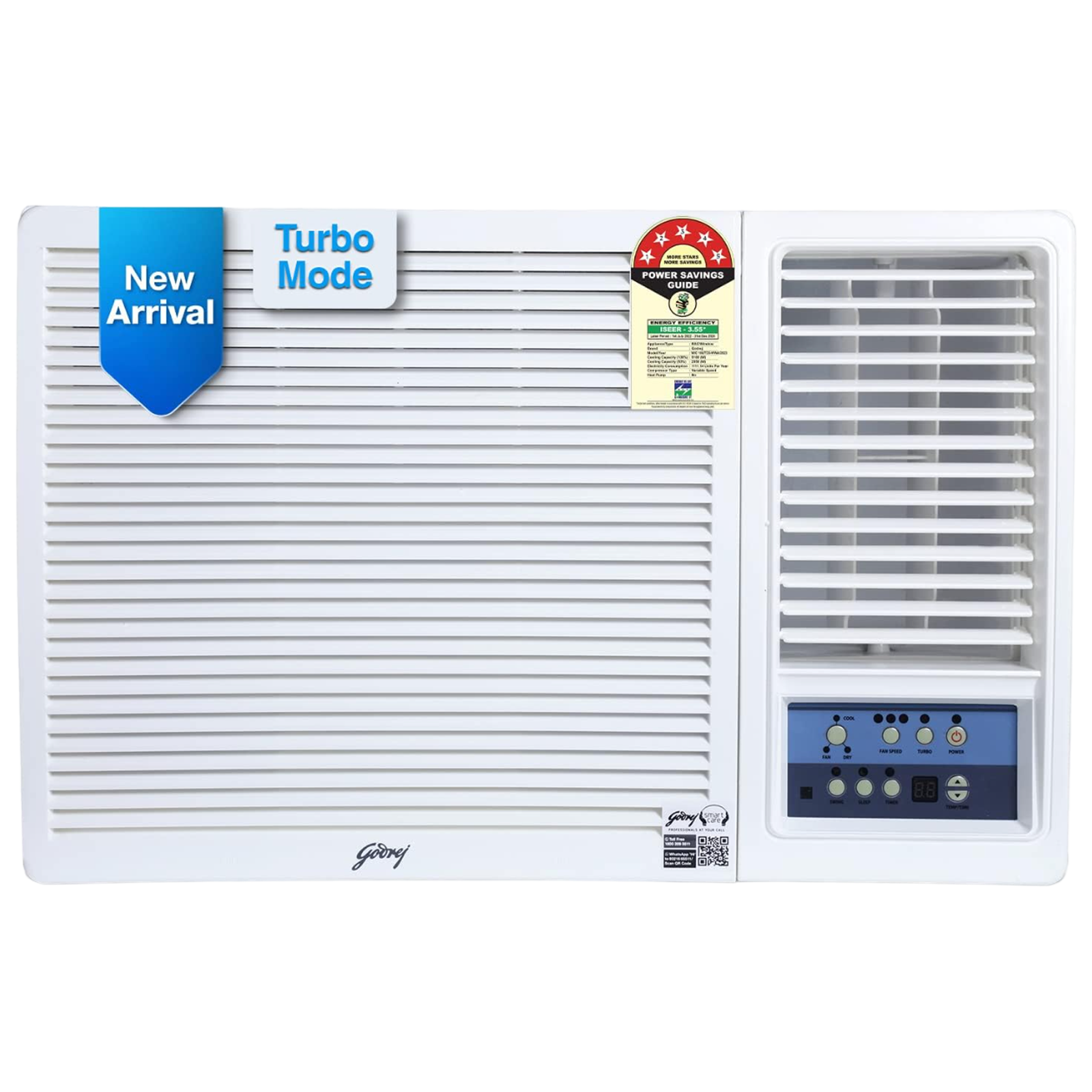 

Godrej 1.5 Ton 5 Star Inverter Window AC (Copper Condenser, Anti Dust Filter, WIC18UTC5WWA), White