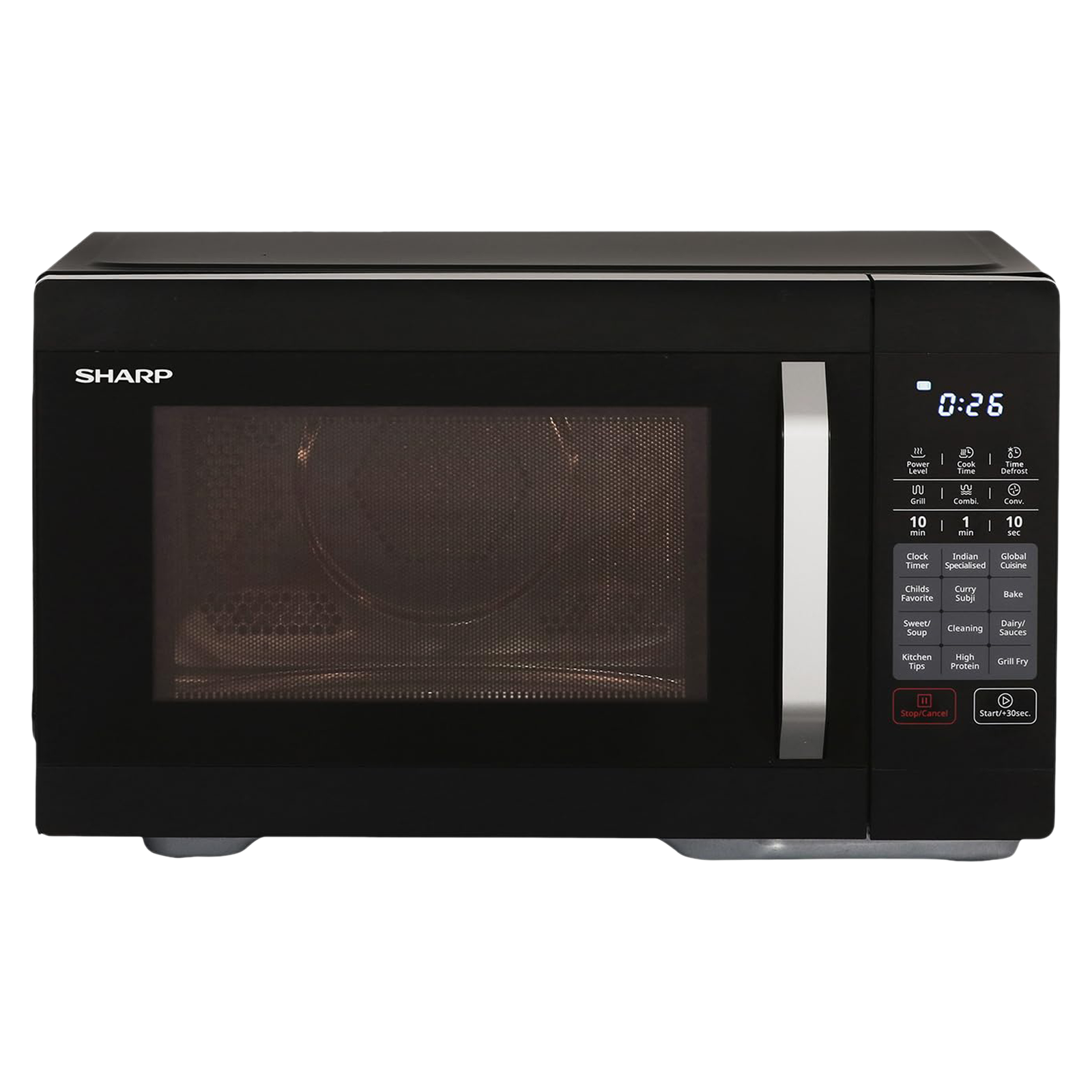 

SHARP Kamando-C27 27L Convection Microwave Oven with Healthy Fry (Black)