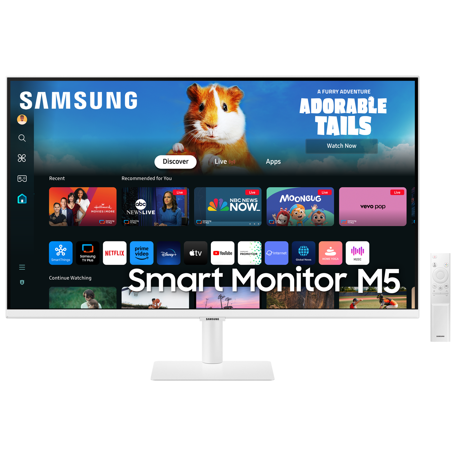 SAMSUNG Smart M5D 68.58 cm (27 inch) Full HD VA Panel IPS Monitor with 10W Inbuilt Speakers