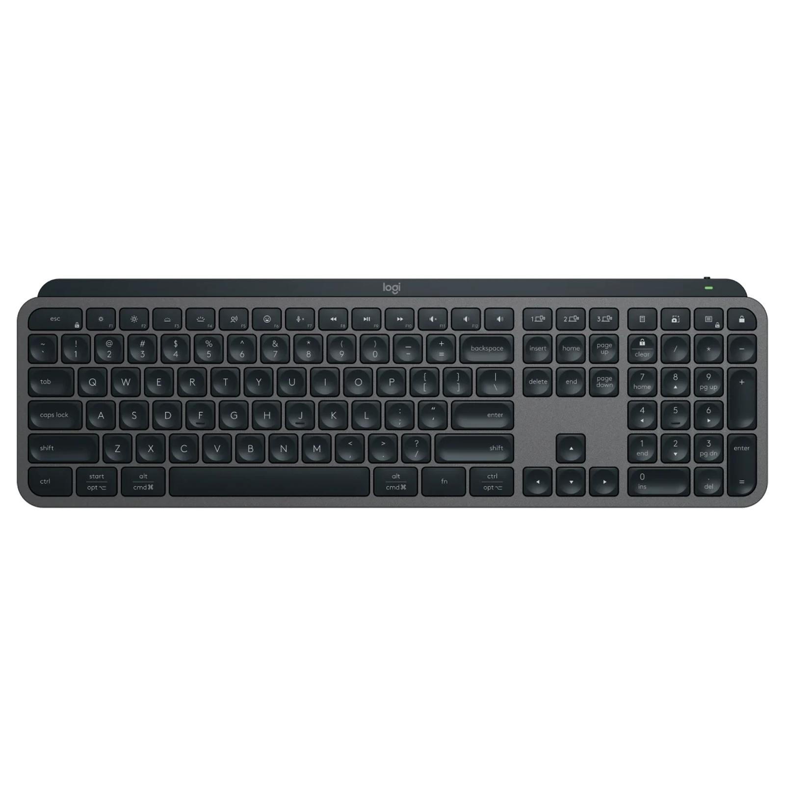 logitech MX KEYS S Rechargeable Bluetooth Wireless Keyboard with Backlit Keys (Fast Fluid Precise Typing, Graphite)