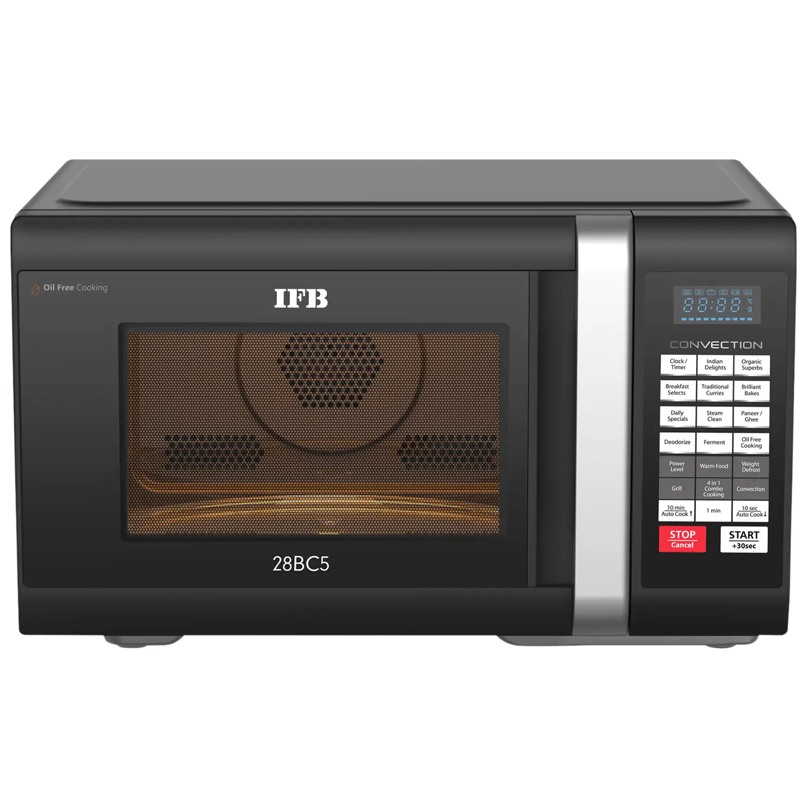 

IFB 28BC5 28L Convection Microwave Oven with 300 Auto Cook Menus (Black)