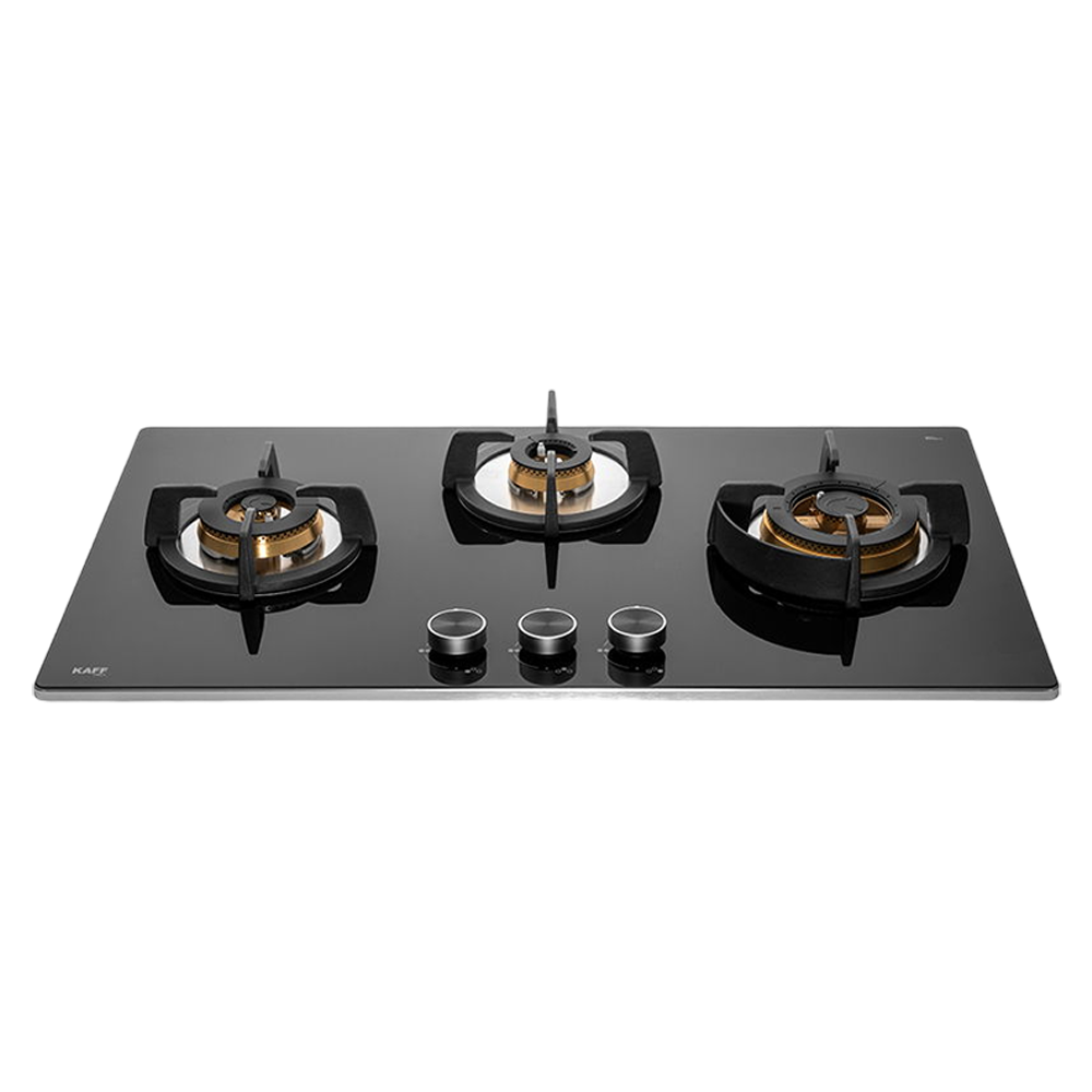 

KAFF Bellini Tempered Glass Top 3 Burner Automatic Electric Hob (Flame Failure Device, Black)