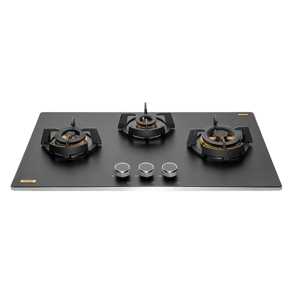 

KAFF MSM 783 Glass Top 3 Burner Automatic Hob (Flame Failure Device, Black)