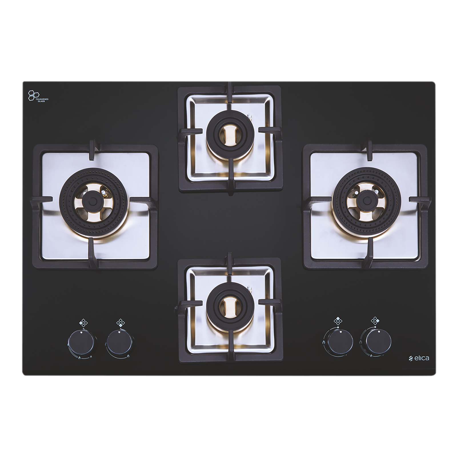 

Elica IND FLEXI FB 470 DX DFS Glass Top 4 Burner Automatic Electric Hob (360 Degree Revolving Nozzle, Black)