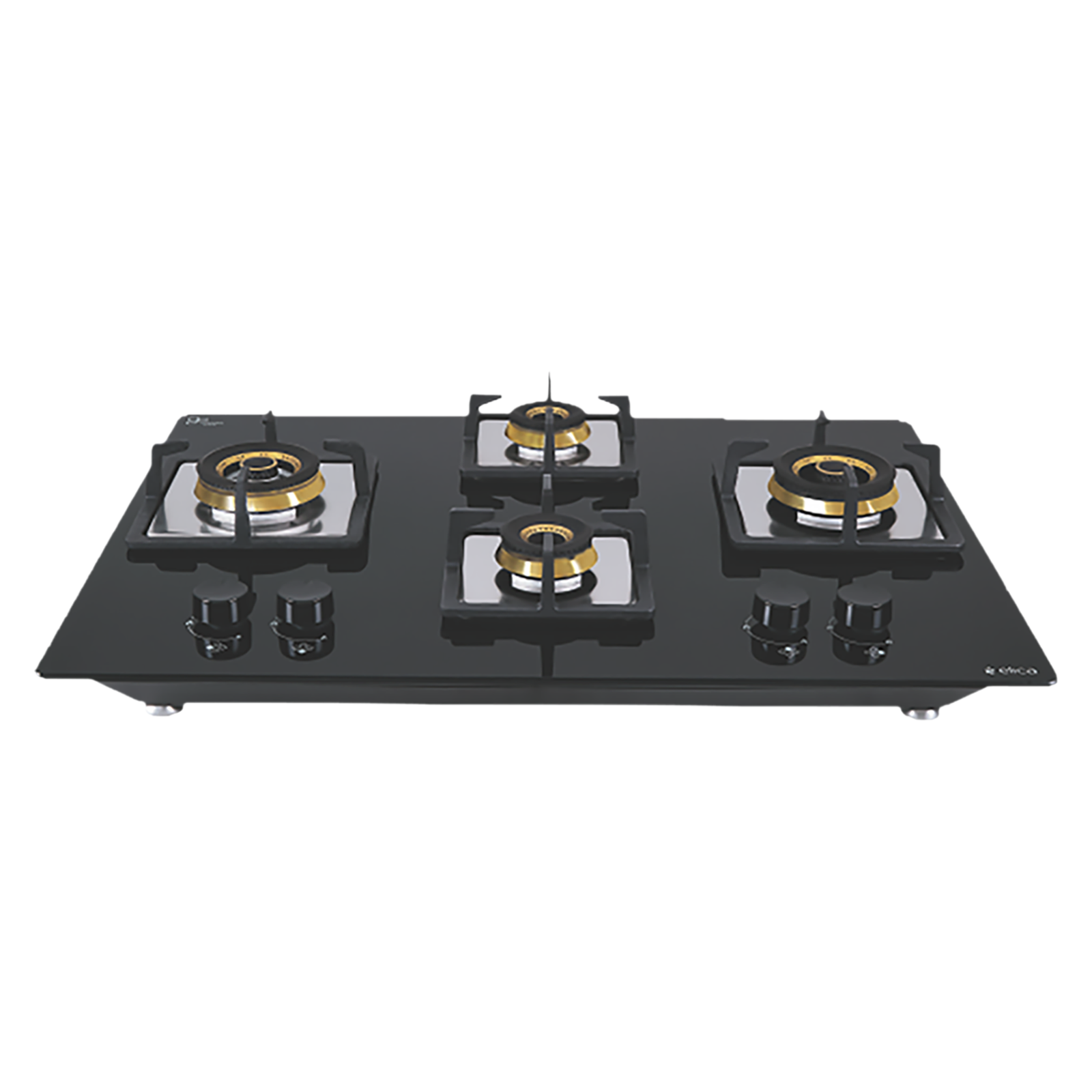 

Elica FLEXI FB HCT 470 DX Tempered Glass Top 4 Burner Automatic Hob (Cast Iron Grid, Black)