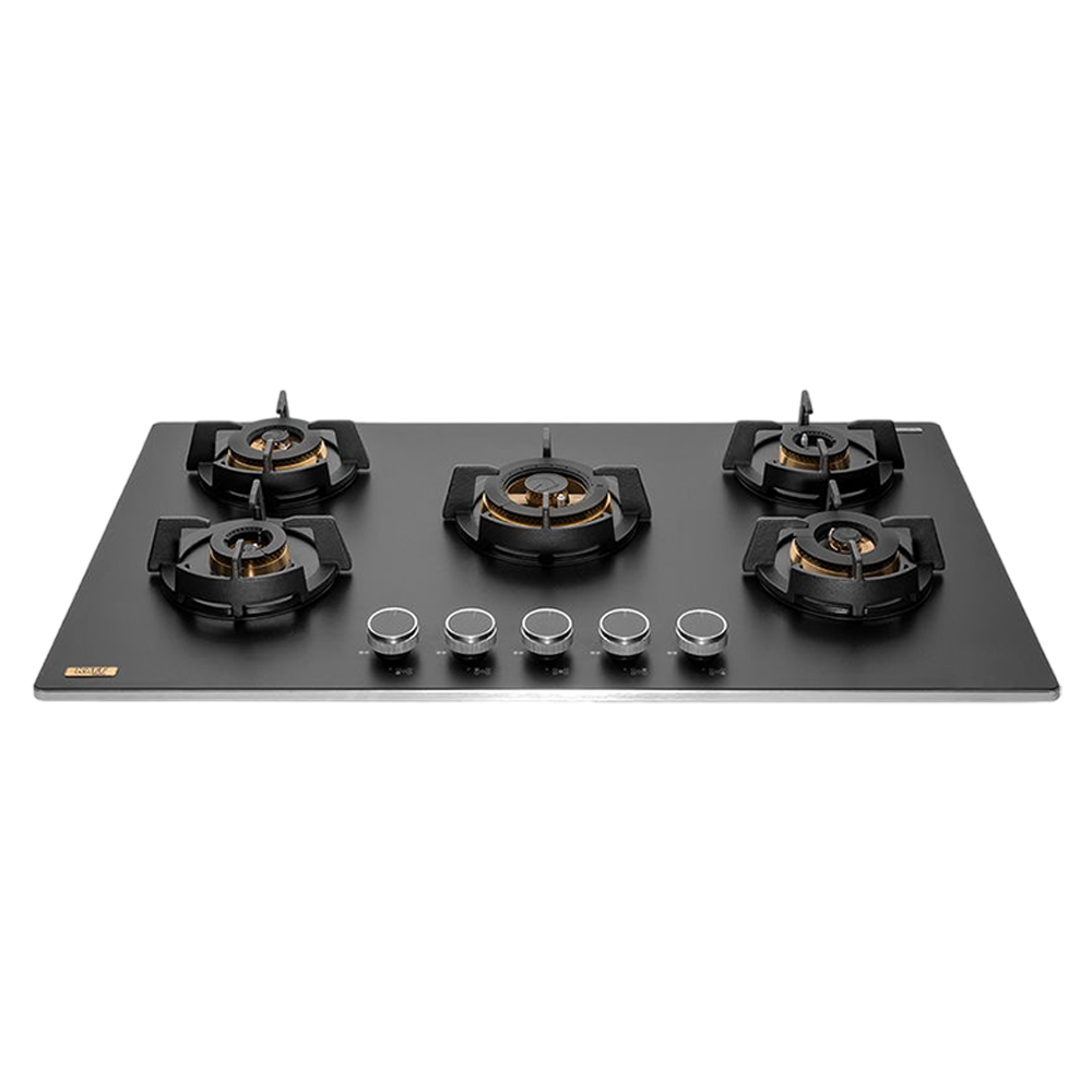 

KAFF MSM 865 Glass Top 5 Burner Automatic Hob (Flame Failure Device, Black)