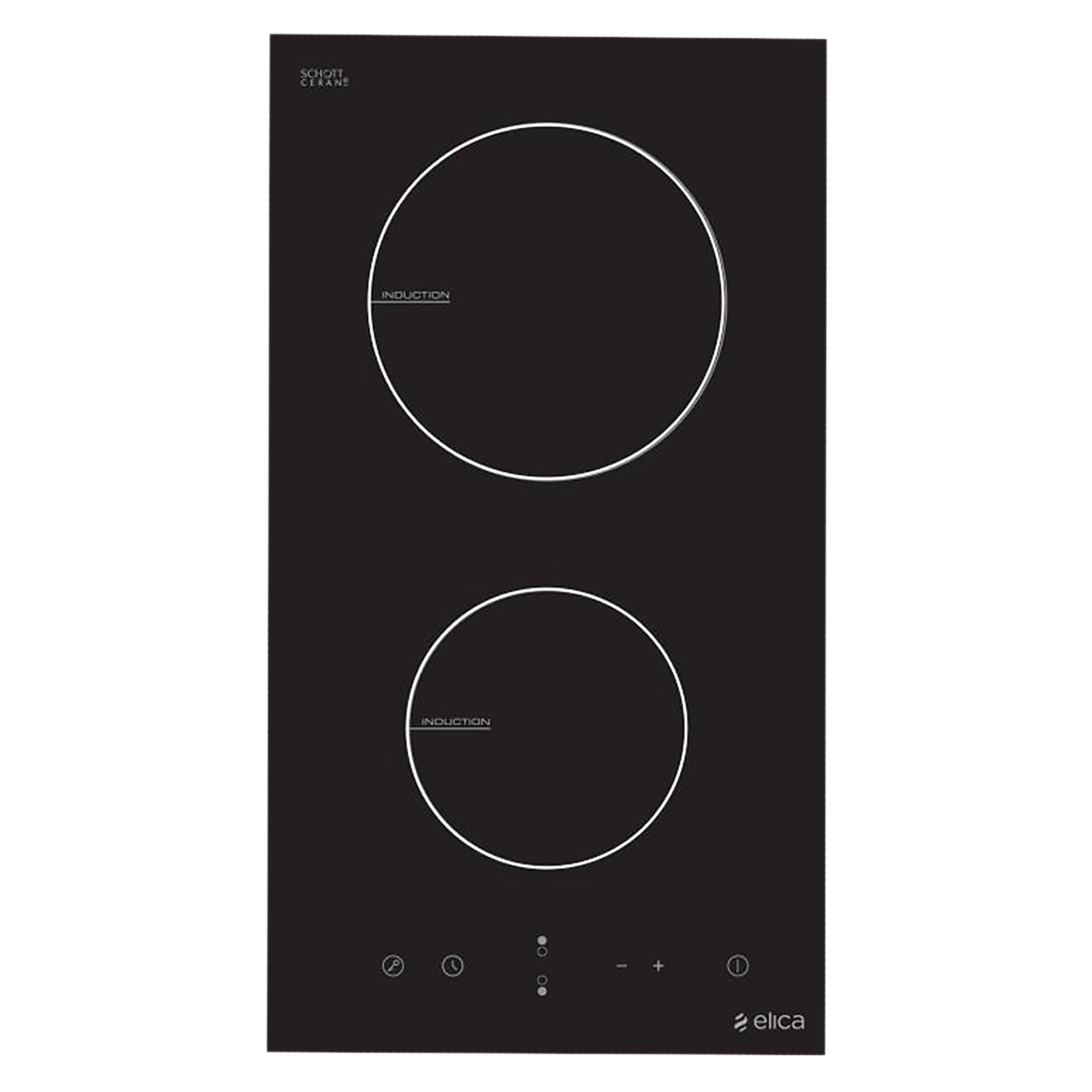 

Elica EIH 2 Z 30 3500W Double Induction Hob with Sensor Touch, Black