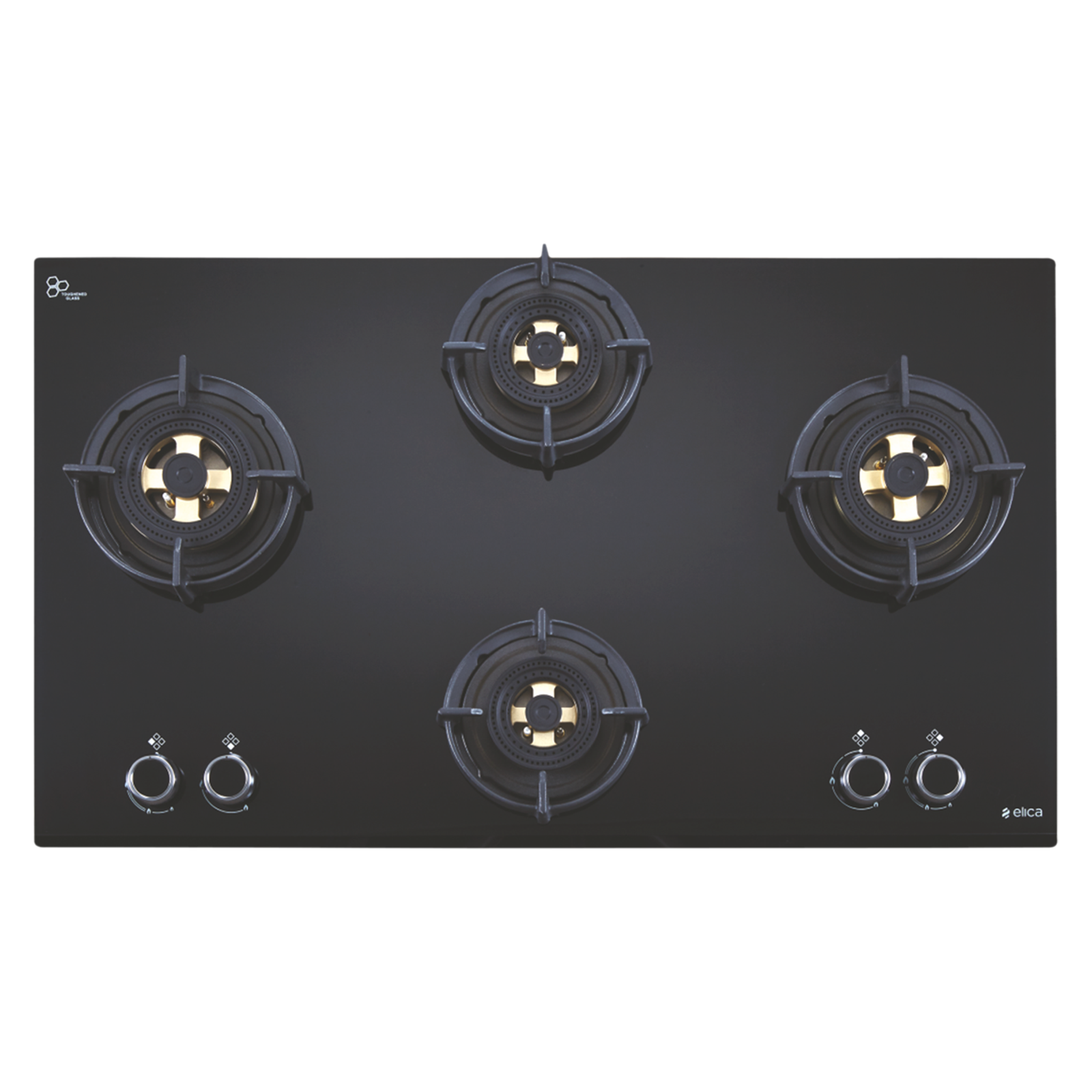 

Elica FLEXI DFS FB MFC 4B 91 Glass Top 4 Burner Automatic Electric Hob (Multi Flame Control, Black)