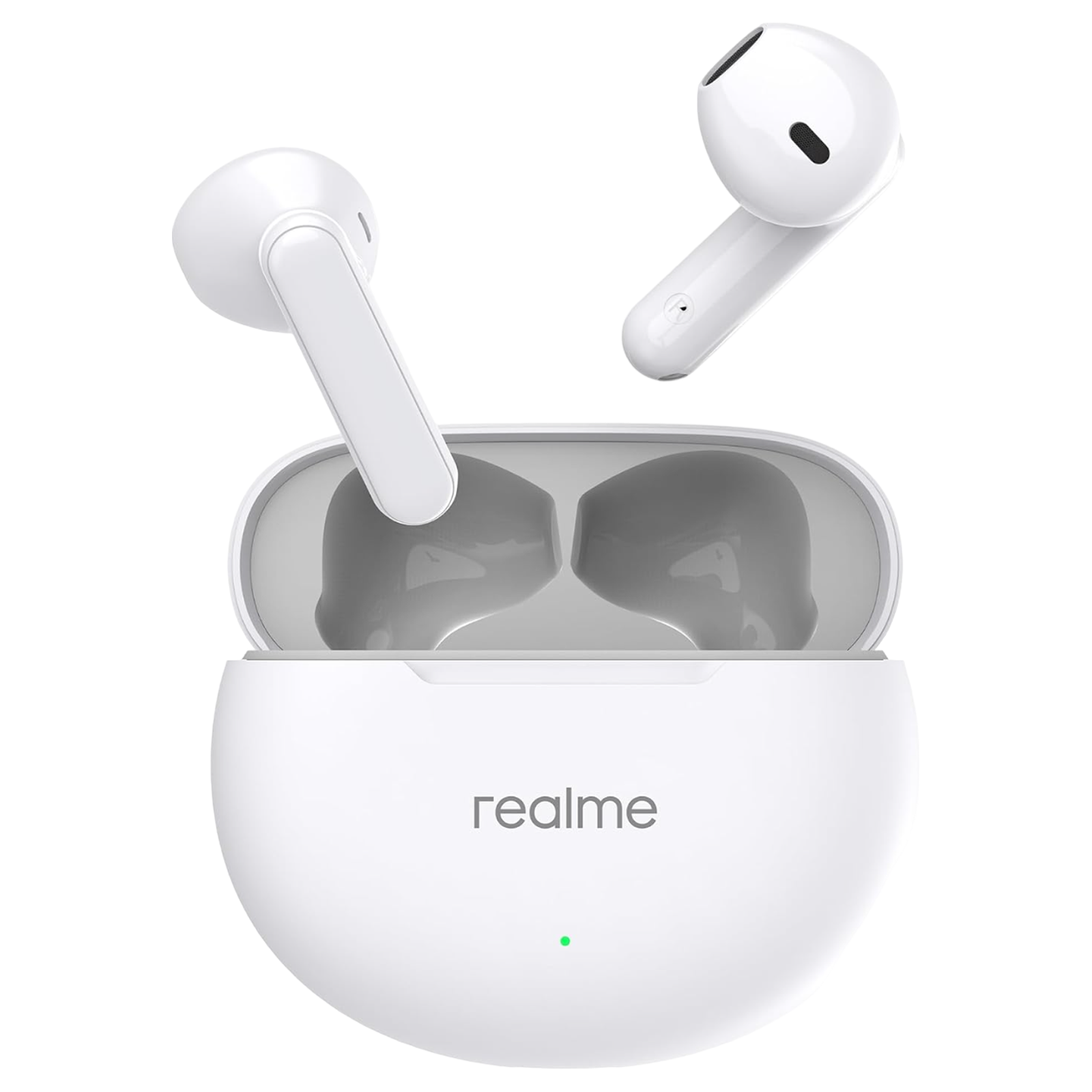 realme Buds T01 TWS Earbuds with AI ENC Noise Cancellation (IPX4 Water Resistant, Google Fast Pair, White)