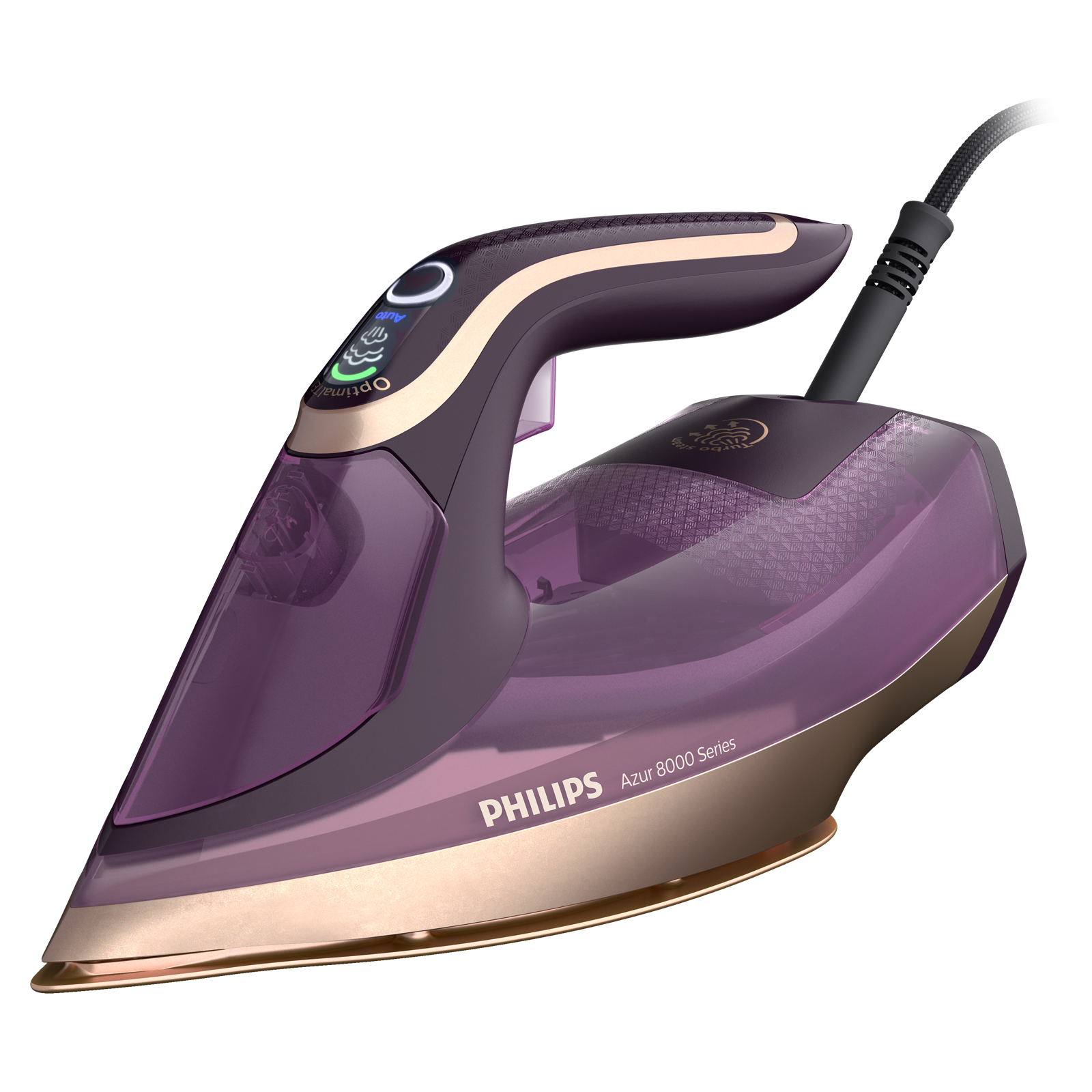 PHILIPS Azur 8000 3000 Watts 350ml Steam Iron (Fast Heat Up, DST804030, Purple)