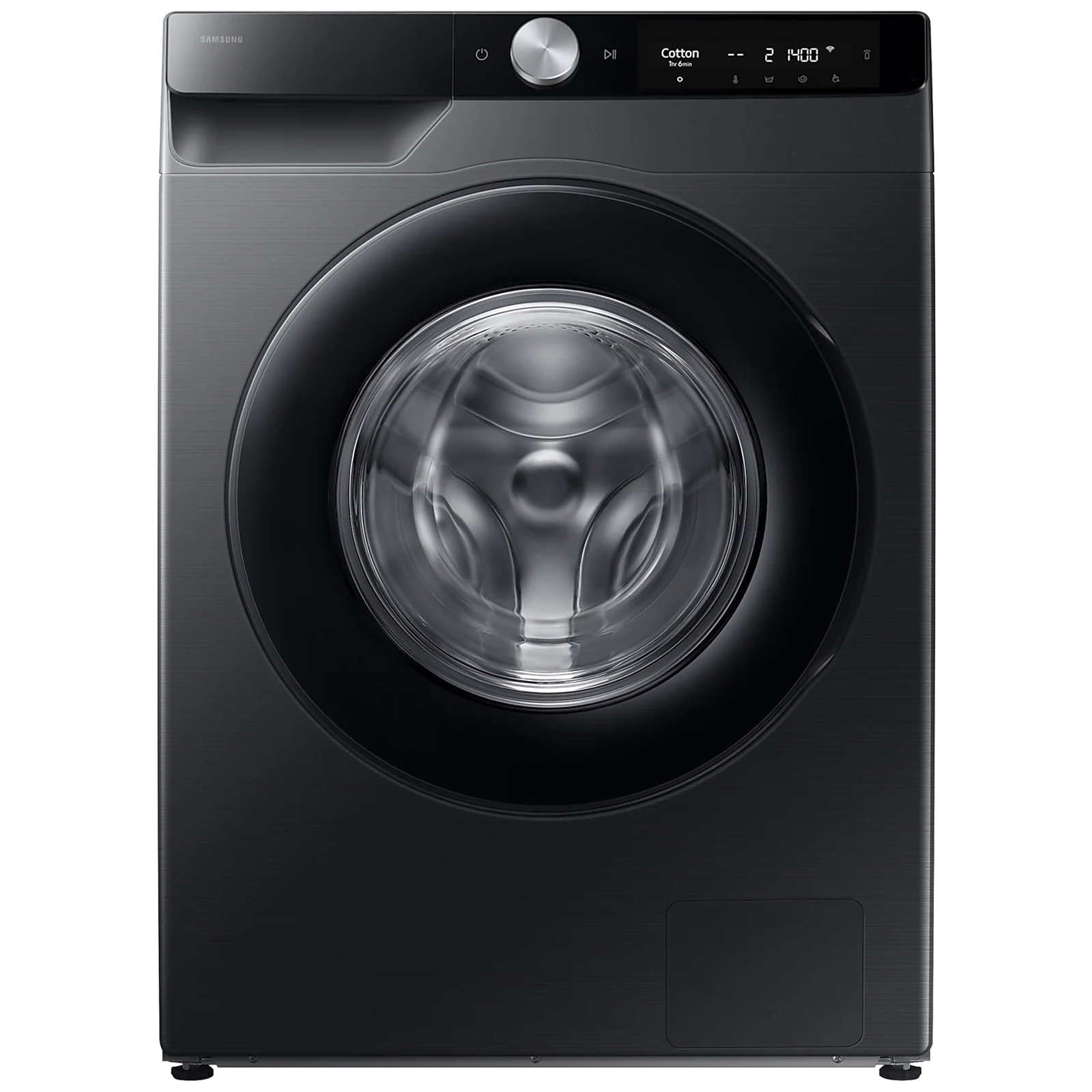 SAMSUNG 12 kg 5 Star Wi-Fi Inverter Fully Automatic Front Load Washing Machine (WW12DG6B24ABTL, AI Control, Black)