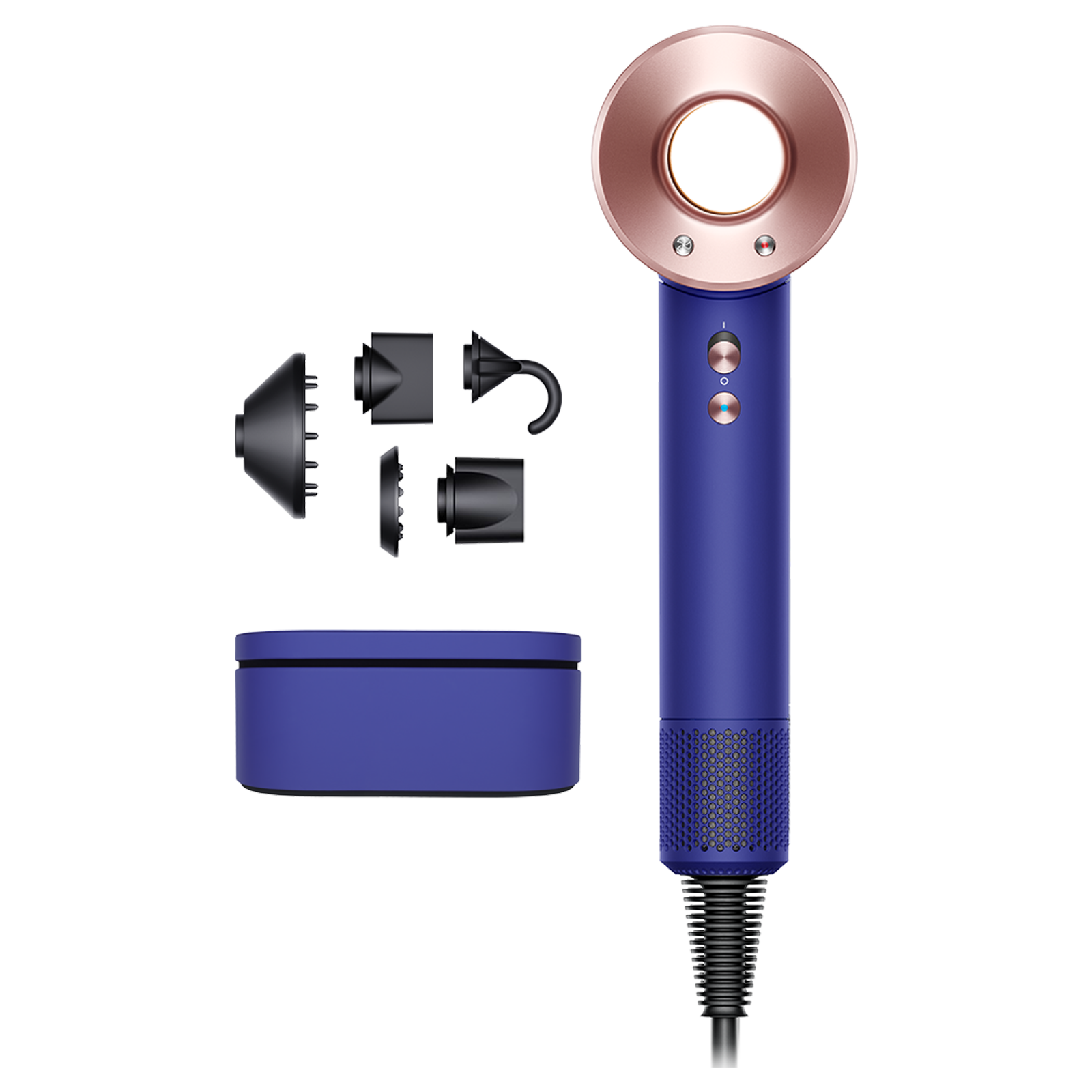 

dyson Supersonic Hair Dryer with 4 Heat Settings & Cool Blow (Negative Ionic Technology, Vinca Blue and Rose), #00a9e8