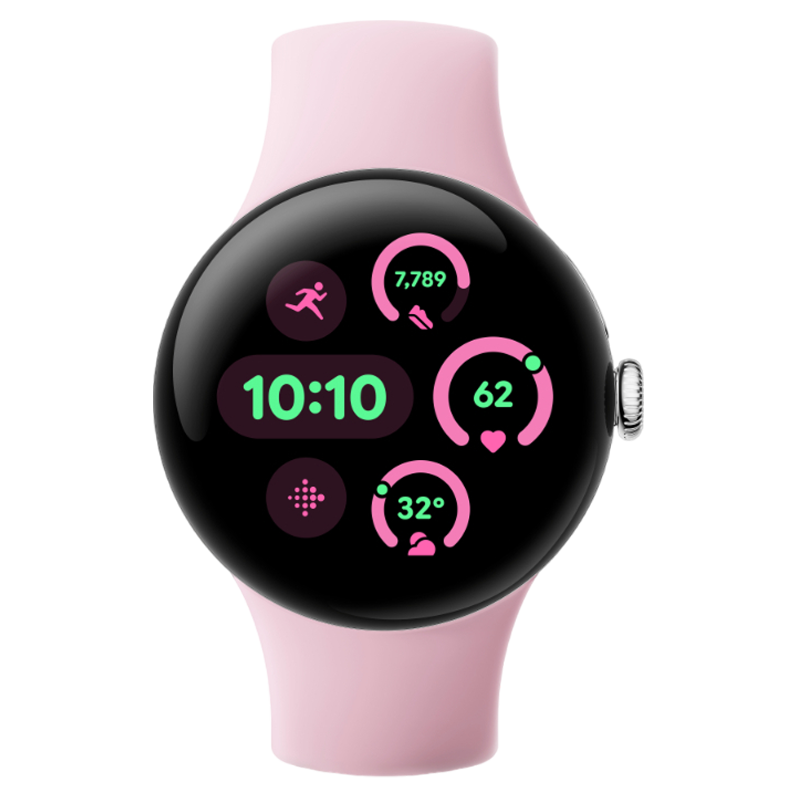 

Google Pixel Watch 3 Wi-Fi + Bluetooth Wear OS 5.0 Smartwatch (41mm AMOLED Display, Qualcomm SW5100 Cortex M33 co-Processor, Rose Quartz Active Band), Pink#f7638d