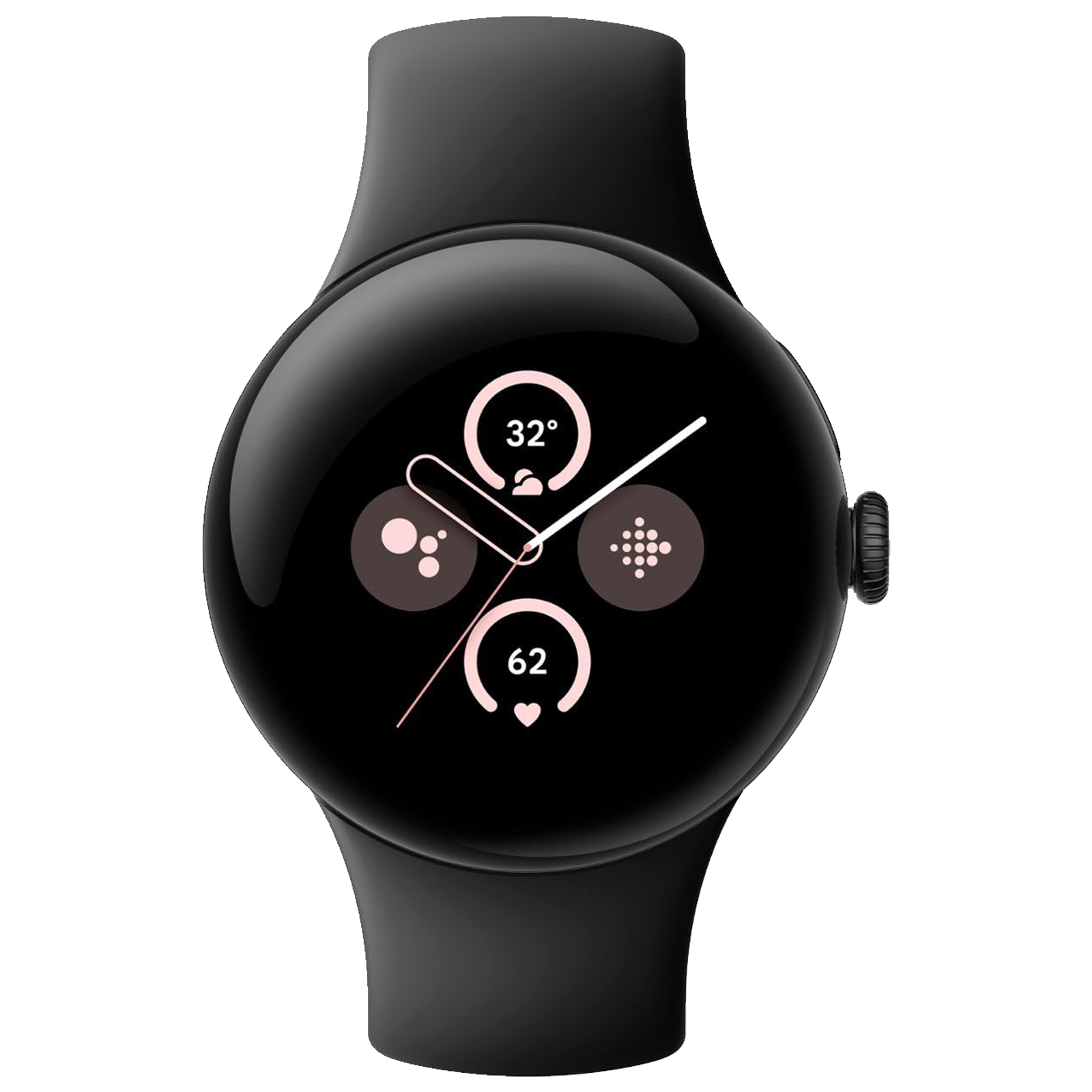 

Google Pixel Watch 2 Wi-Fi + 4G SIM Wear OS 4.0 Smartwatch (41mm AMOLED Display, Qualcomm 5100 Cortex M33 co-processor, Obsidian Active Band), Matte black