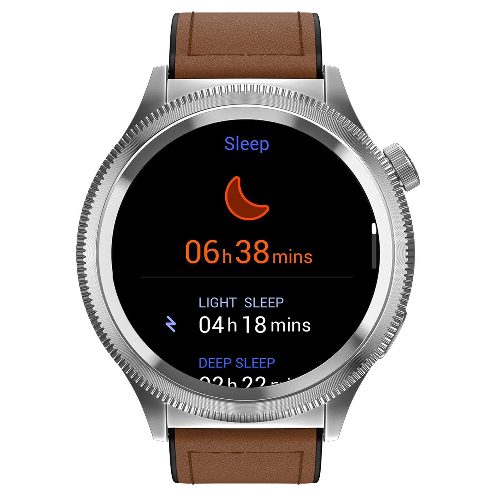 noise NoiseFit Halo 2 Smartwatch with Bluetooth Calling (36.32mm AMOLED Display, IP67 Water Resistant, Vintage Brown Strap)